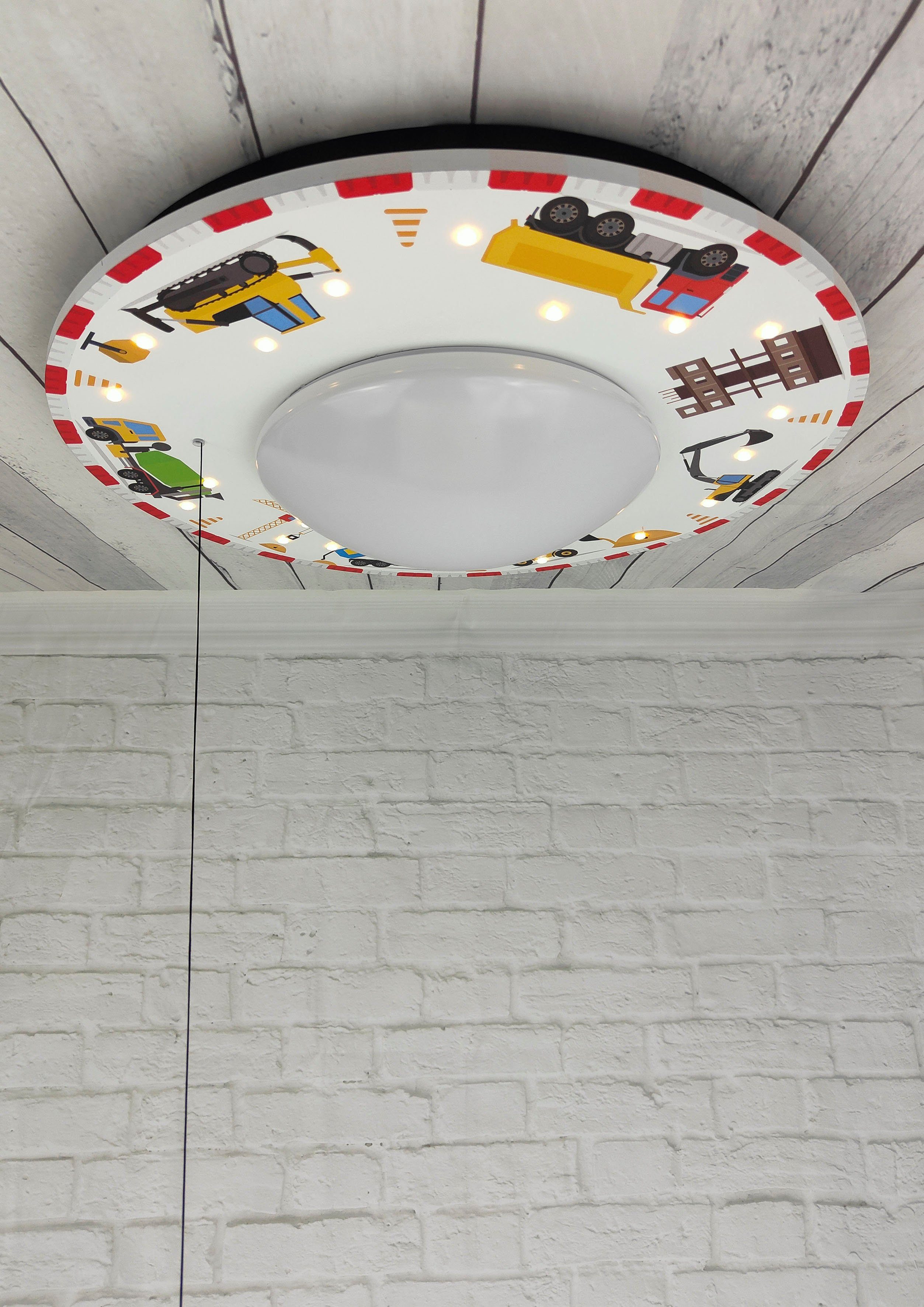 niermann Plafondlamp Bouwplaats exclusieve artprint op het gehele oppervlak (1 stuk)