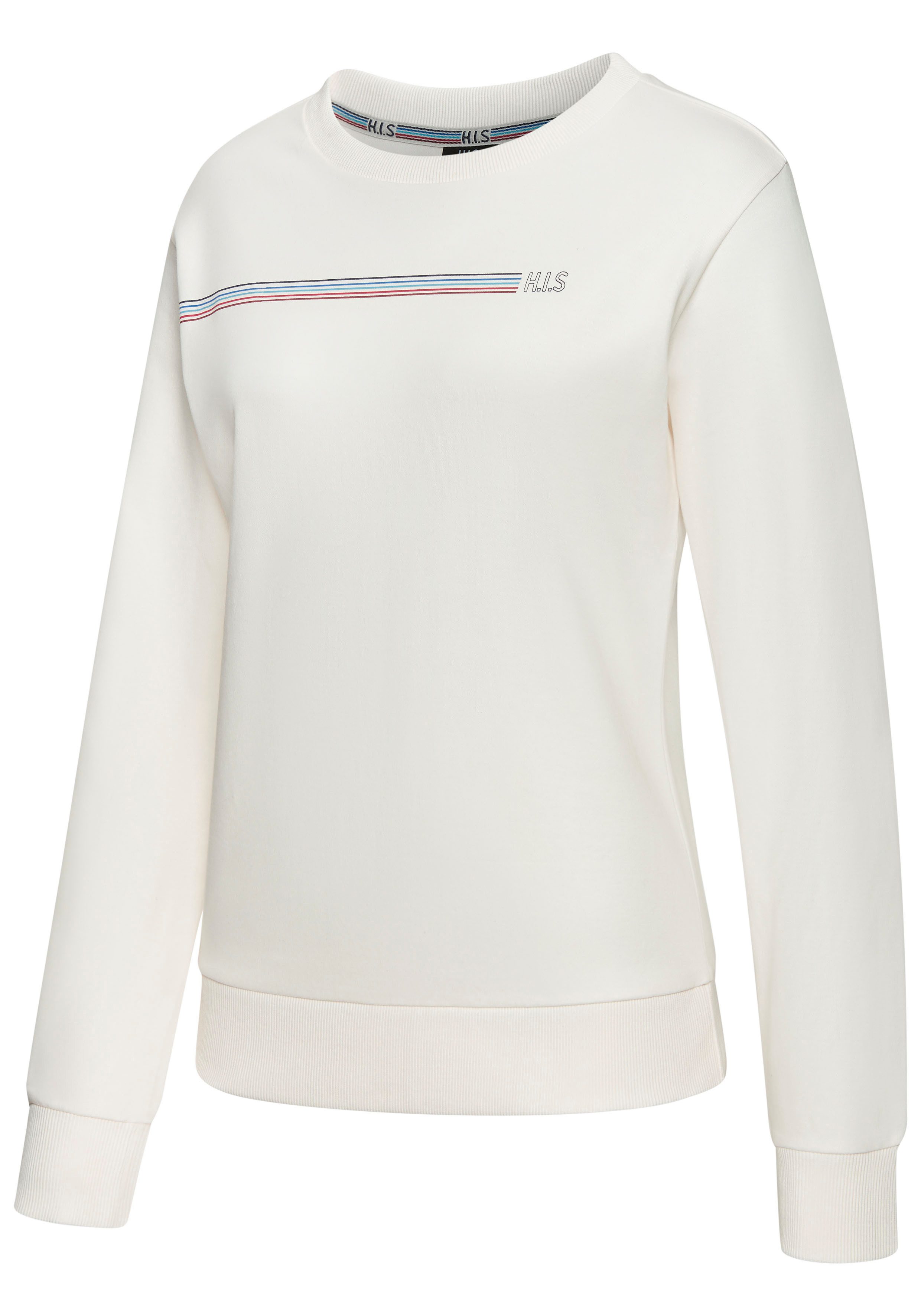 H.I.S Sweatshirt Basic met logoprint, loungewear