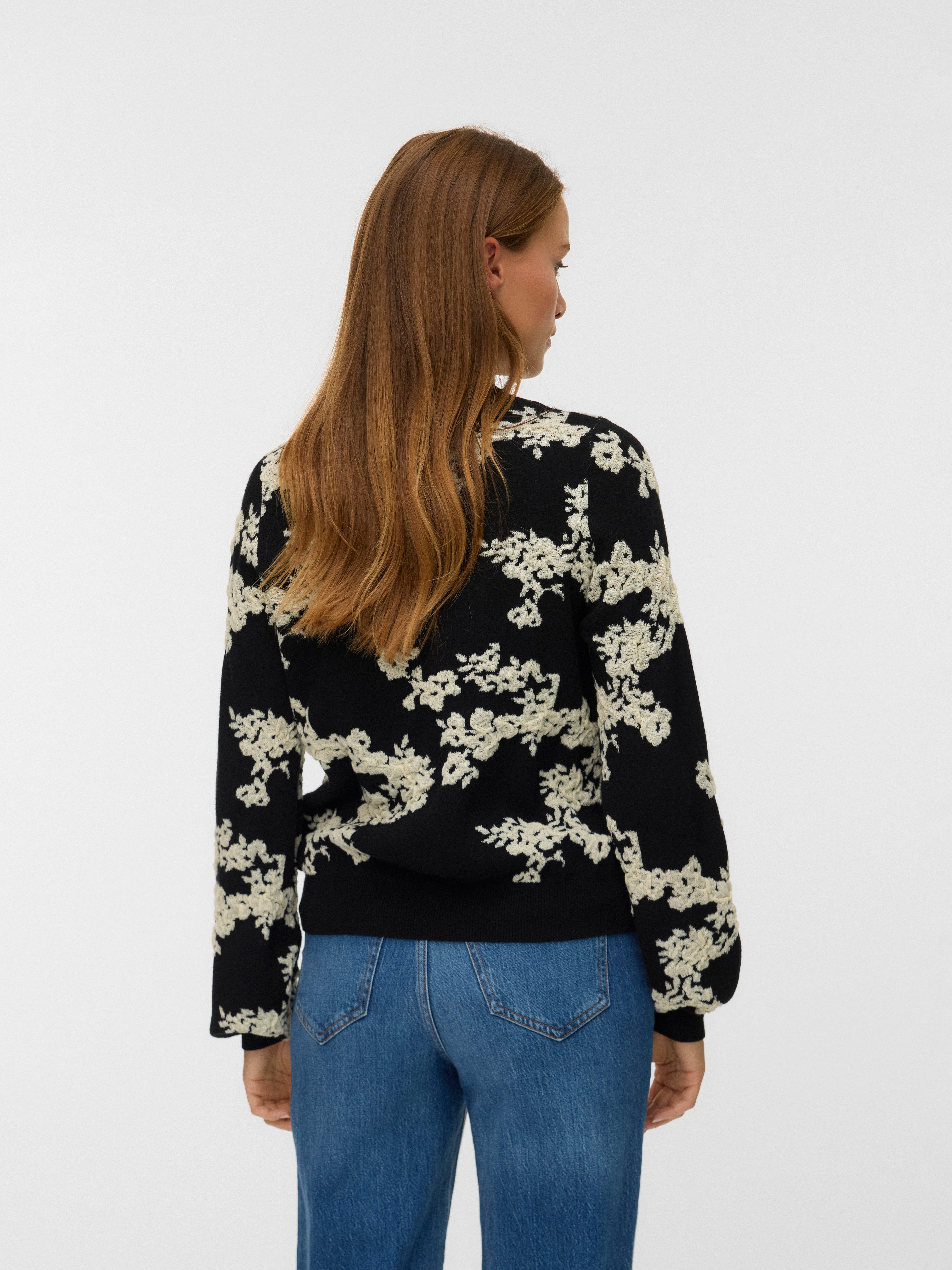 Vero Moda Gebreide trui VMNANCY LS O-NECK PULLOVER BOO
