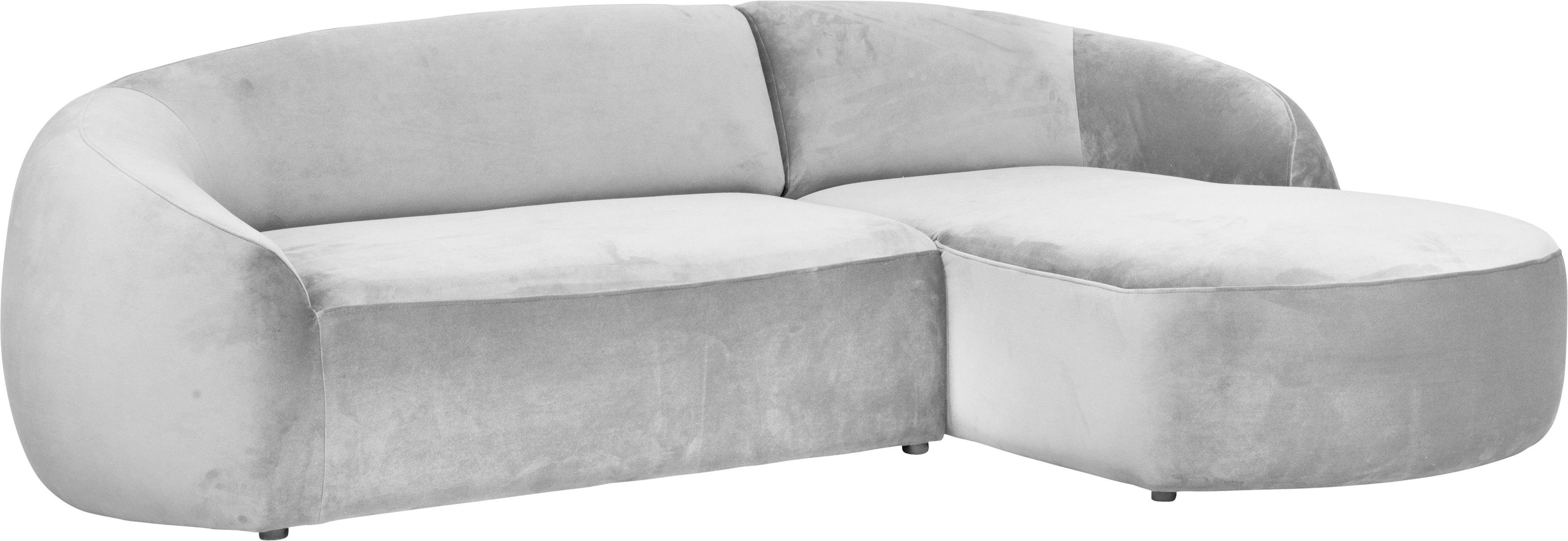 LeGer Home by Lena Gercke Hoekbank YANI L-vorm, designerbank, organische vorm, afmetingen B/D/H: 255/170/81 cm
