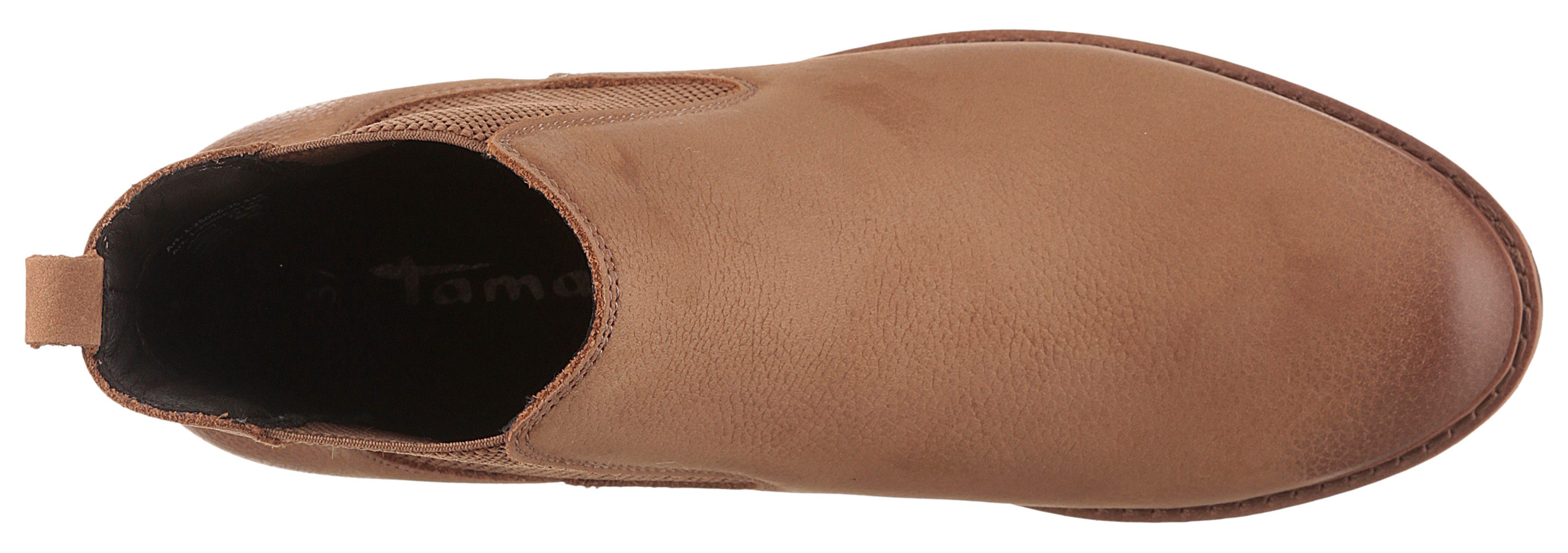 Tamaris Chelsea-boots hakken, enkellaars, zakelijke schoen, instaplaarzen, aantrek-lus