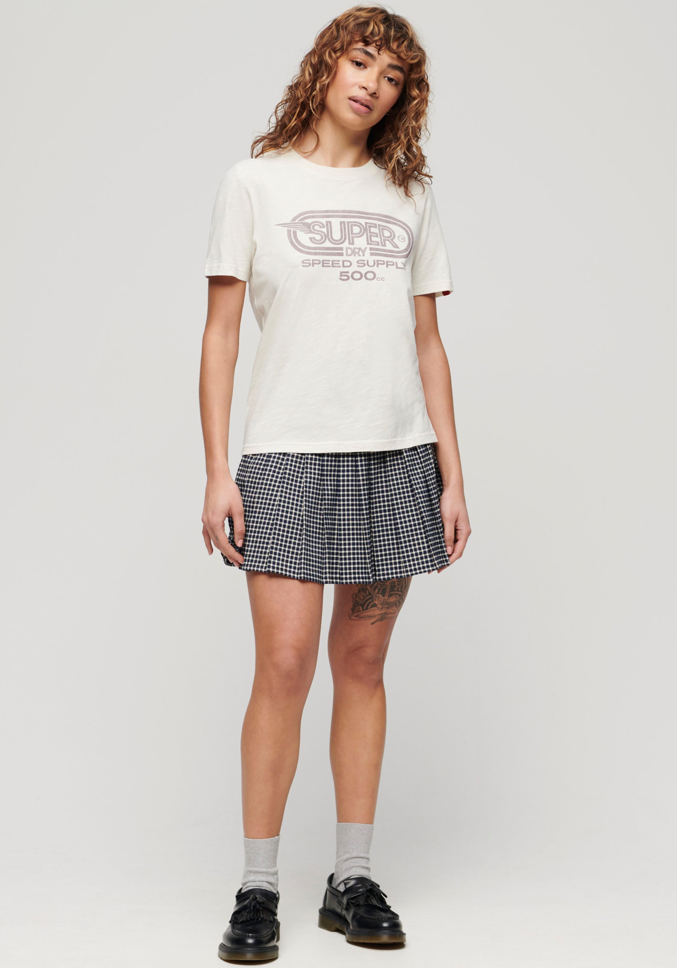 Superdry Shirt met print ARCHIVE KISS PRINT RELAXED TEE