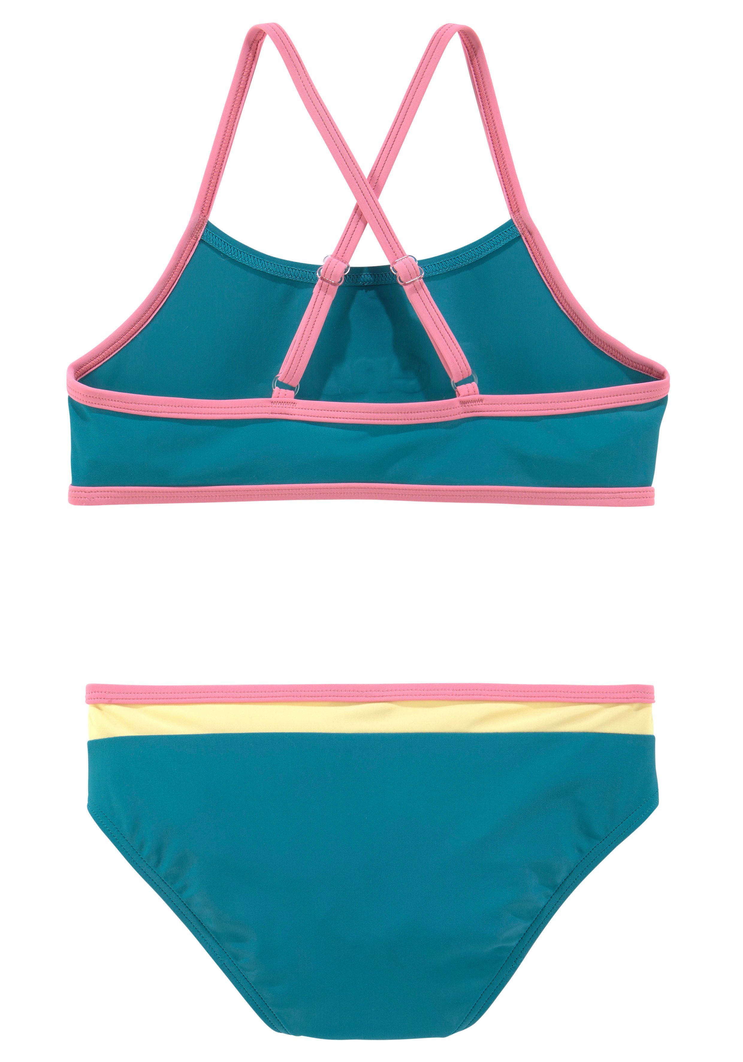Bench. Bustierbikini met kleurrijke details