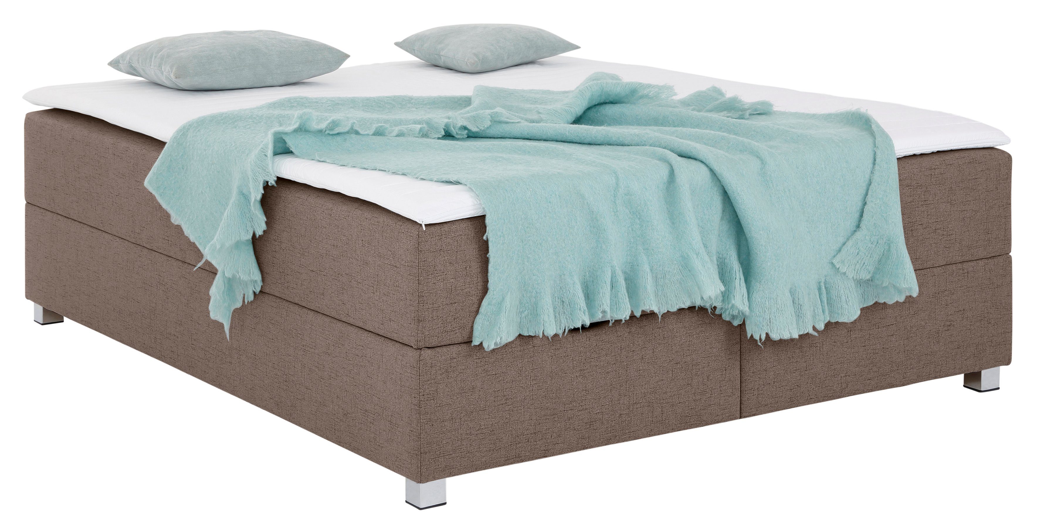 INOSIGN Boxspring Alexis zonder hoofdbord - ideaal voor ruimtes met schuine plafonds, in 4 breedten