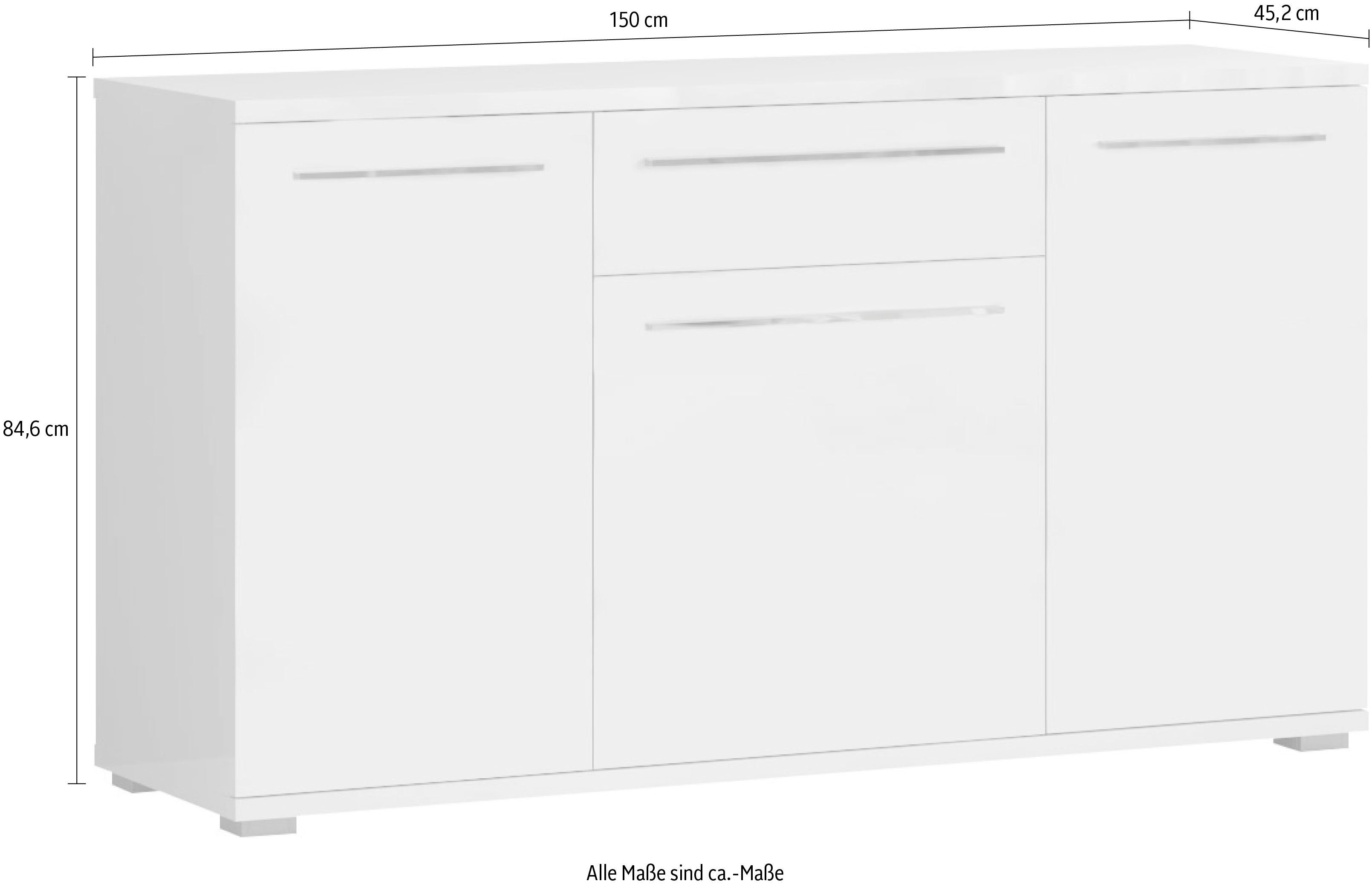 Places of Style Kast Piano UV-gecoat, soft close-functie