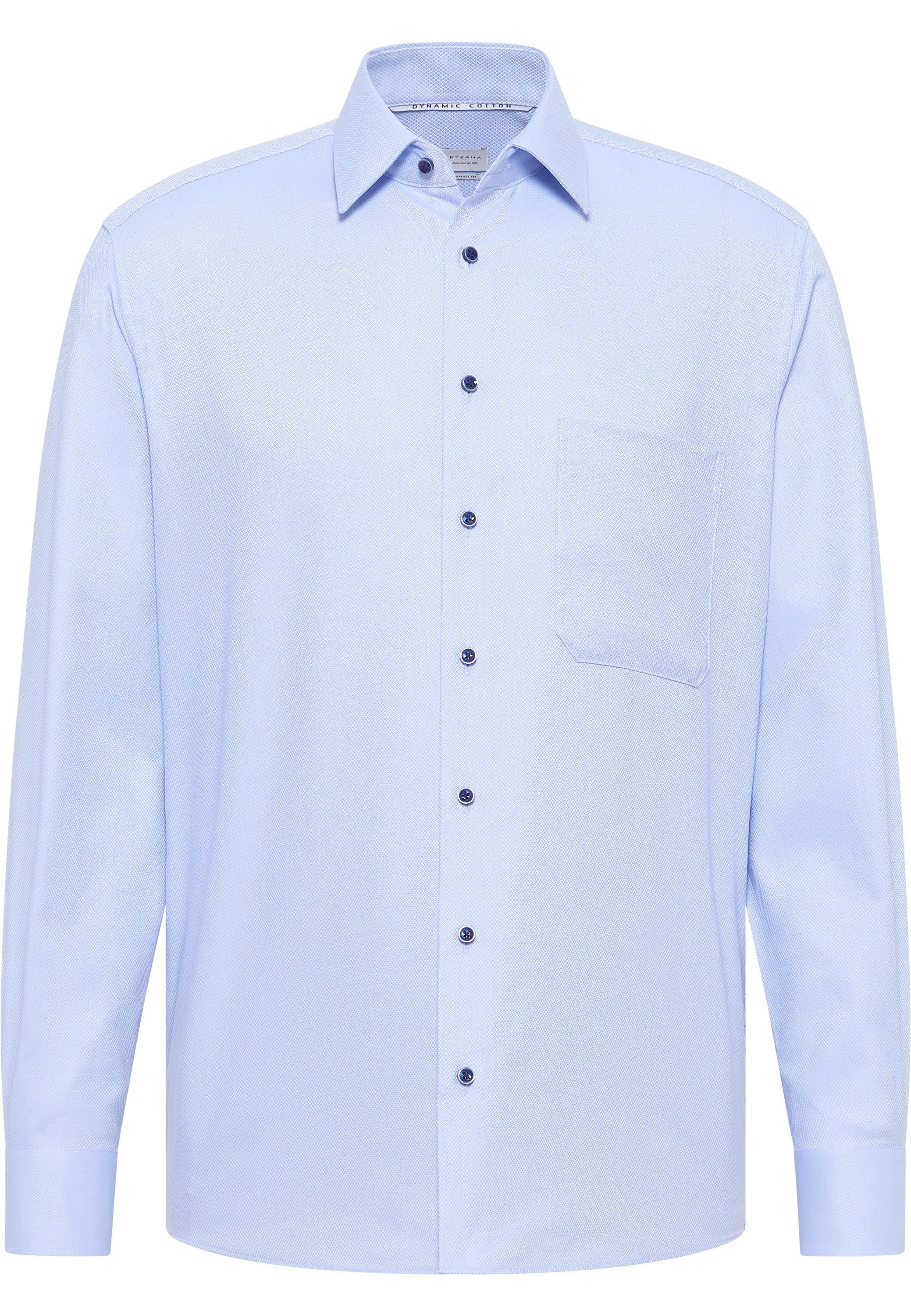 Eterna Overhemd met lange mouwen Comfort fit NON IRON (strijkvrij)