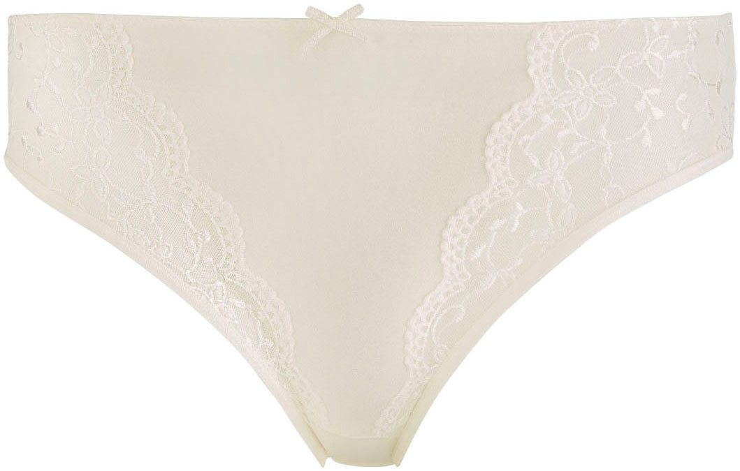 Nina Von C. Jazzpants SILVER EDITION met bloemige kant-inzetten en satijnen sierstrik (2 stuks, Set van 2)