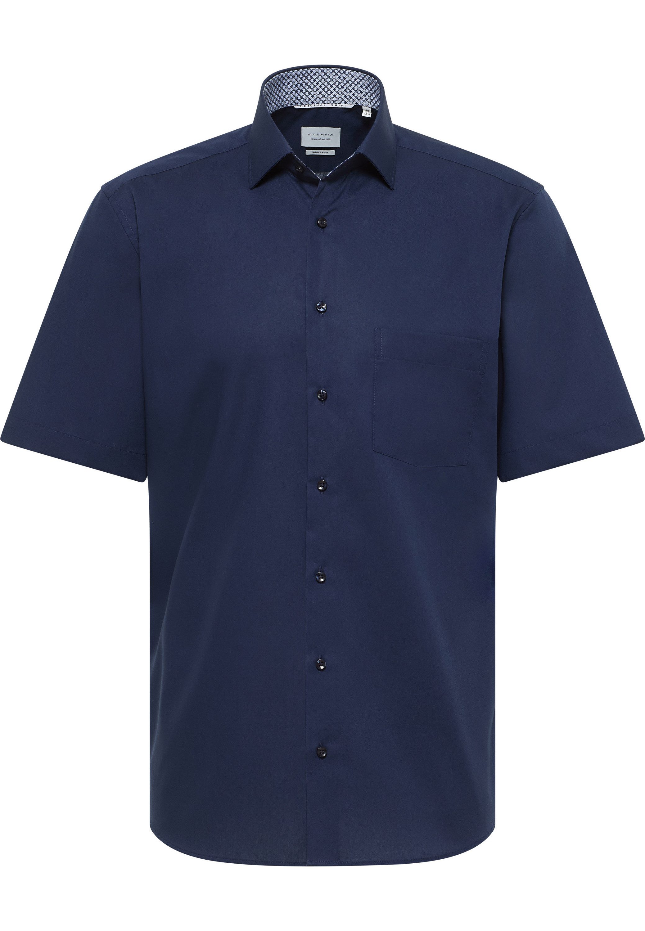 Eterna Overhemd met korte mouwen MODERN FIT NON IRON (strijkvrij)