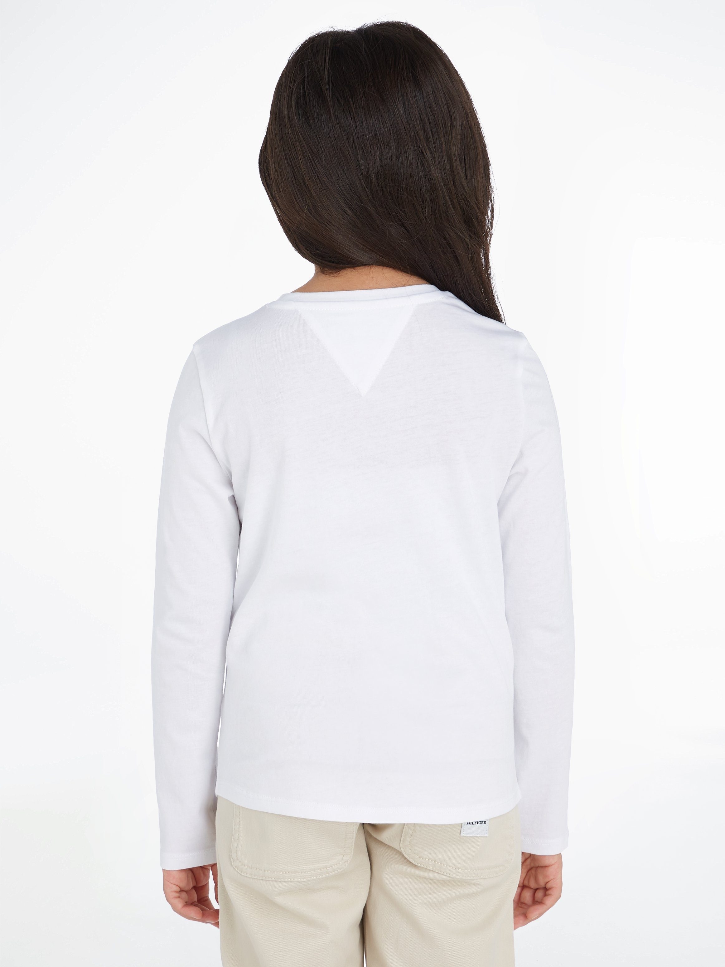 Tommy Hilfiger Shirt met lange mouwen ESSENTIAL TEE L/S met tommy hilfiger-logo-opschrift