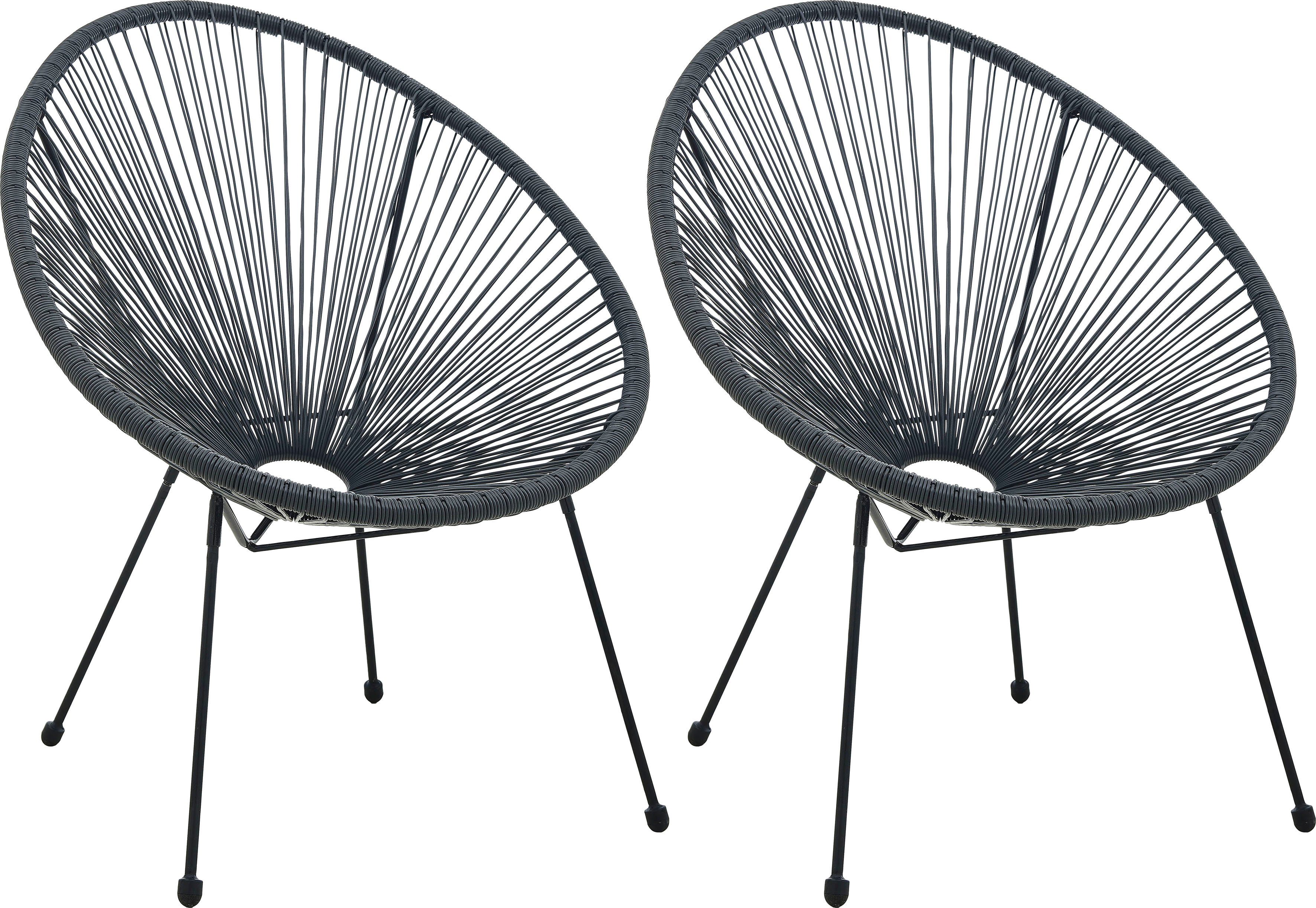 INOSIGN Stoel ronde kuipzitting in een (set, 2 stuks)