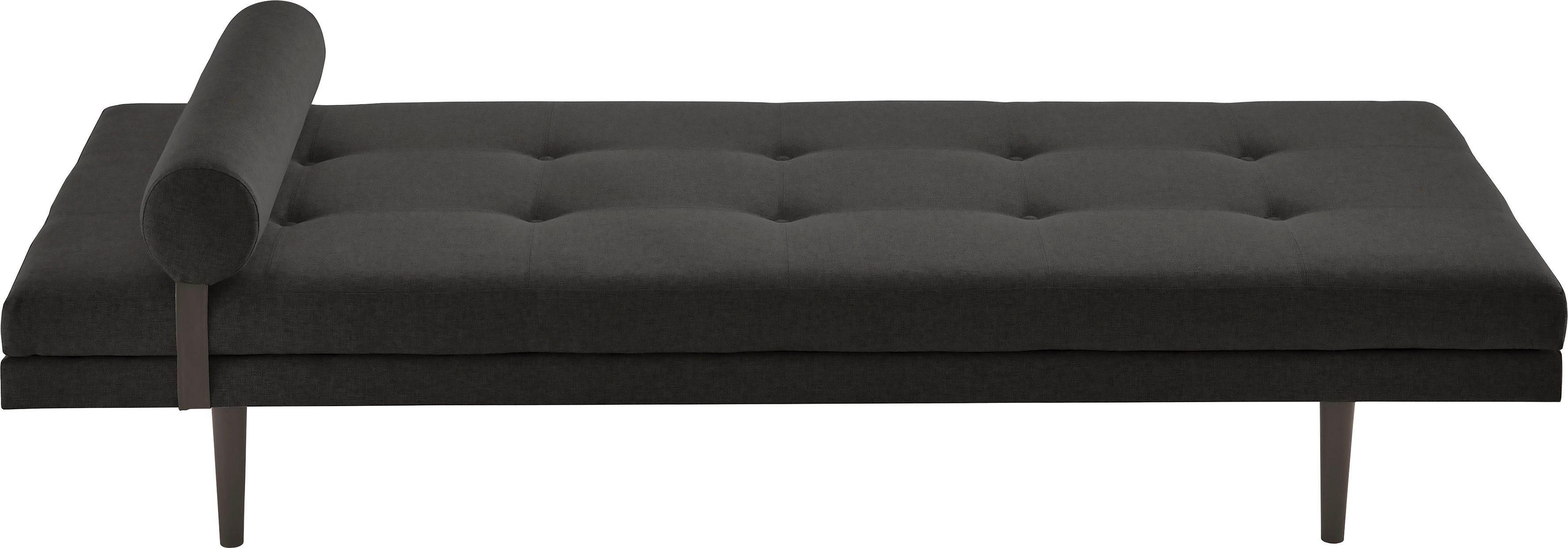 ATLANTIC home collection Chaise-longue Bergen Daybed in Japanse stijl, inclusief vast te zetten sluimerrol