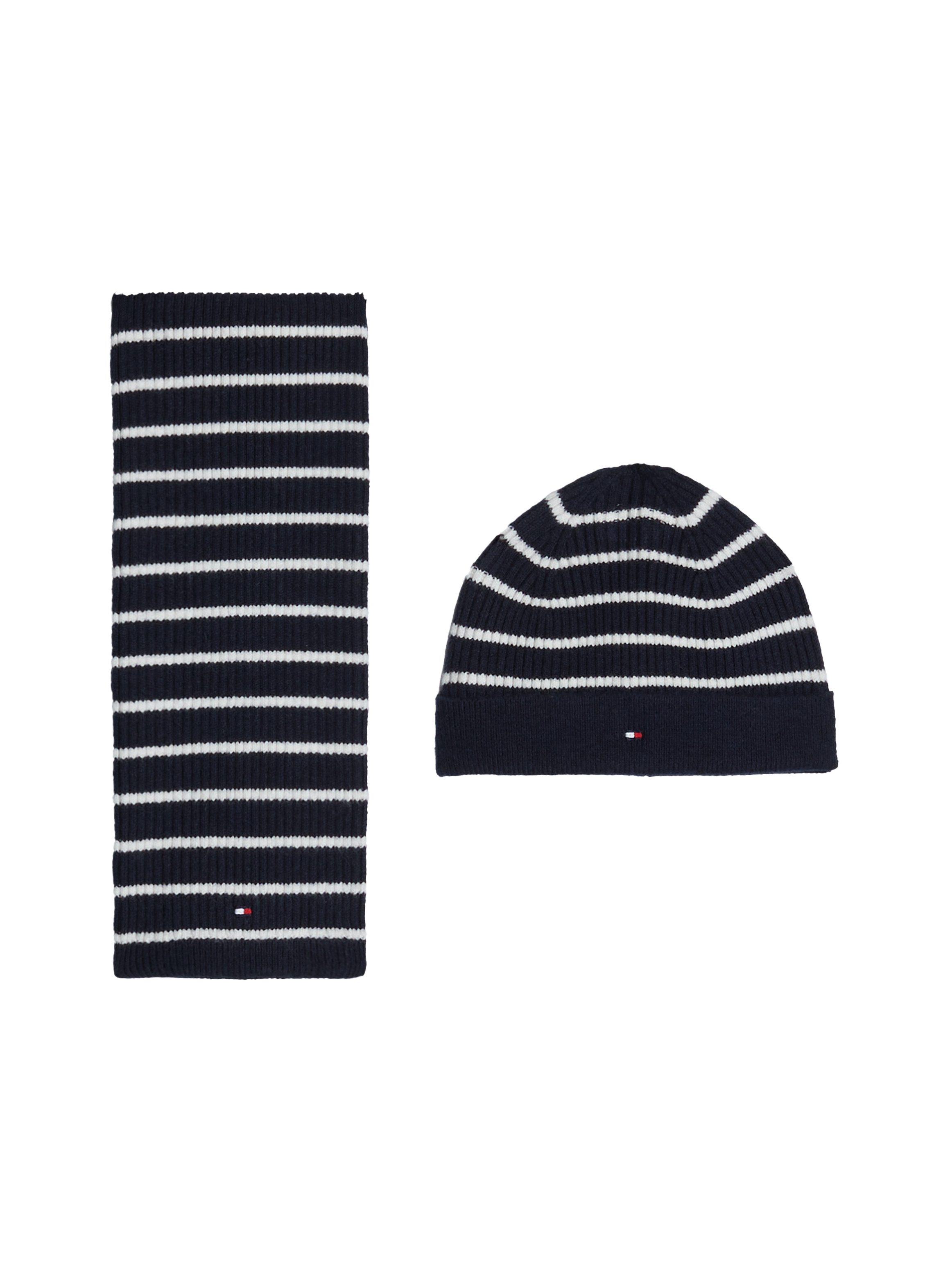 Tommy Hilfiger Muts & sjaal BABY ACCESSORIES GIFTPACK (set, 2-delig, 2 stuks)