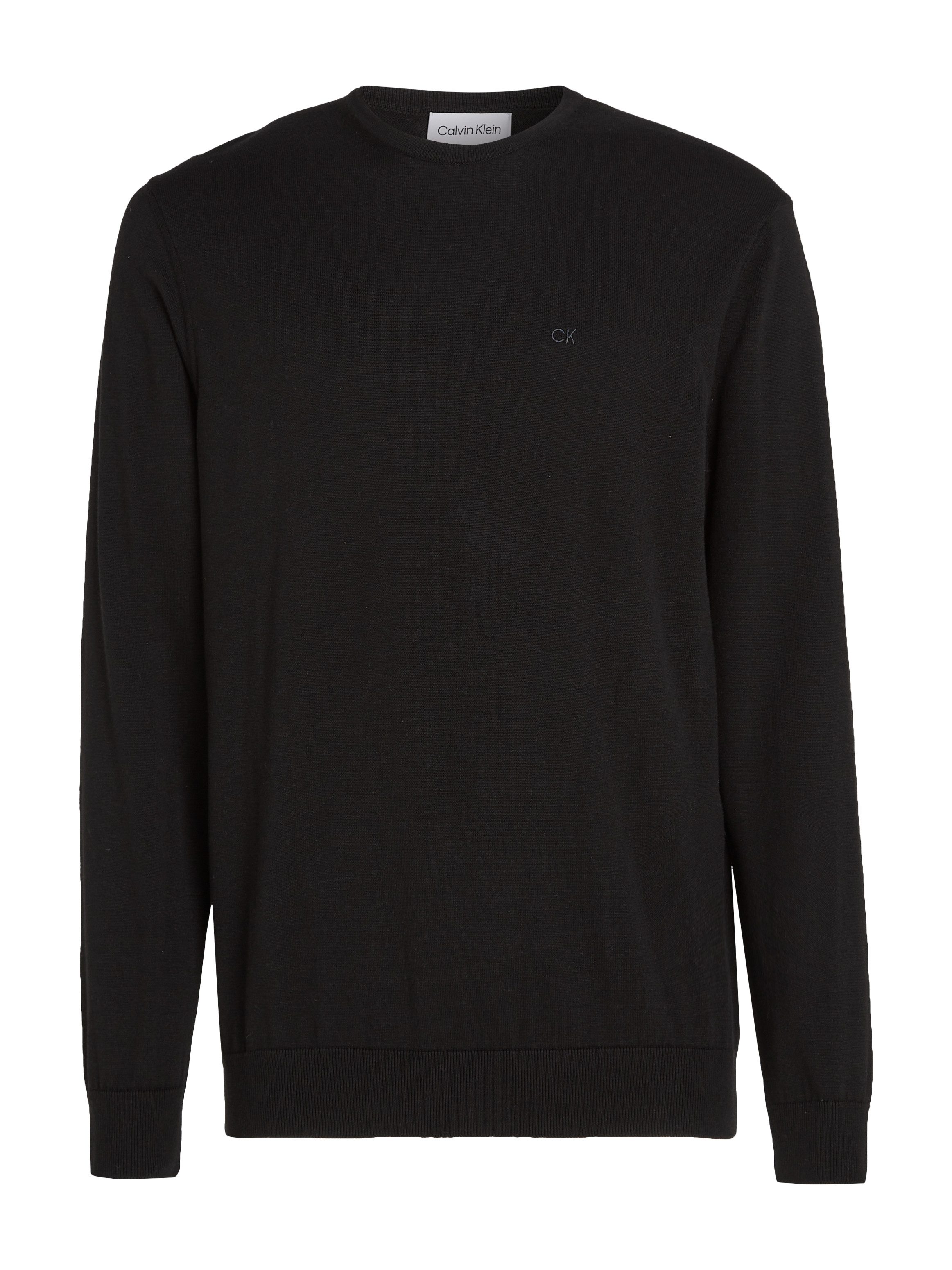 Calvin Klein Trui met ronde hals COTTON SILK BLEND CN SWEATER