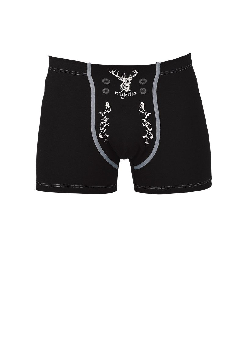 Trigema Boxershort TRIGEMA hipster met edelhert (1 stuk)