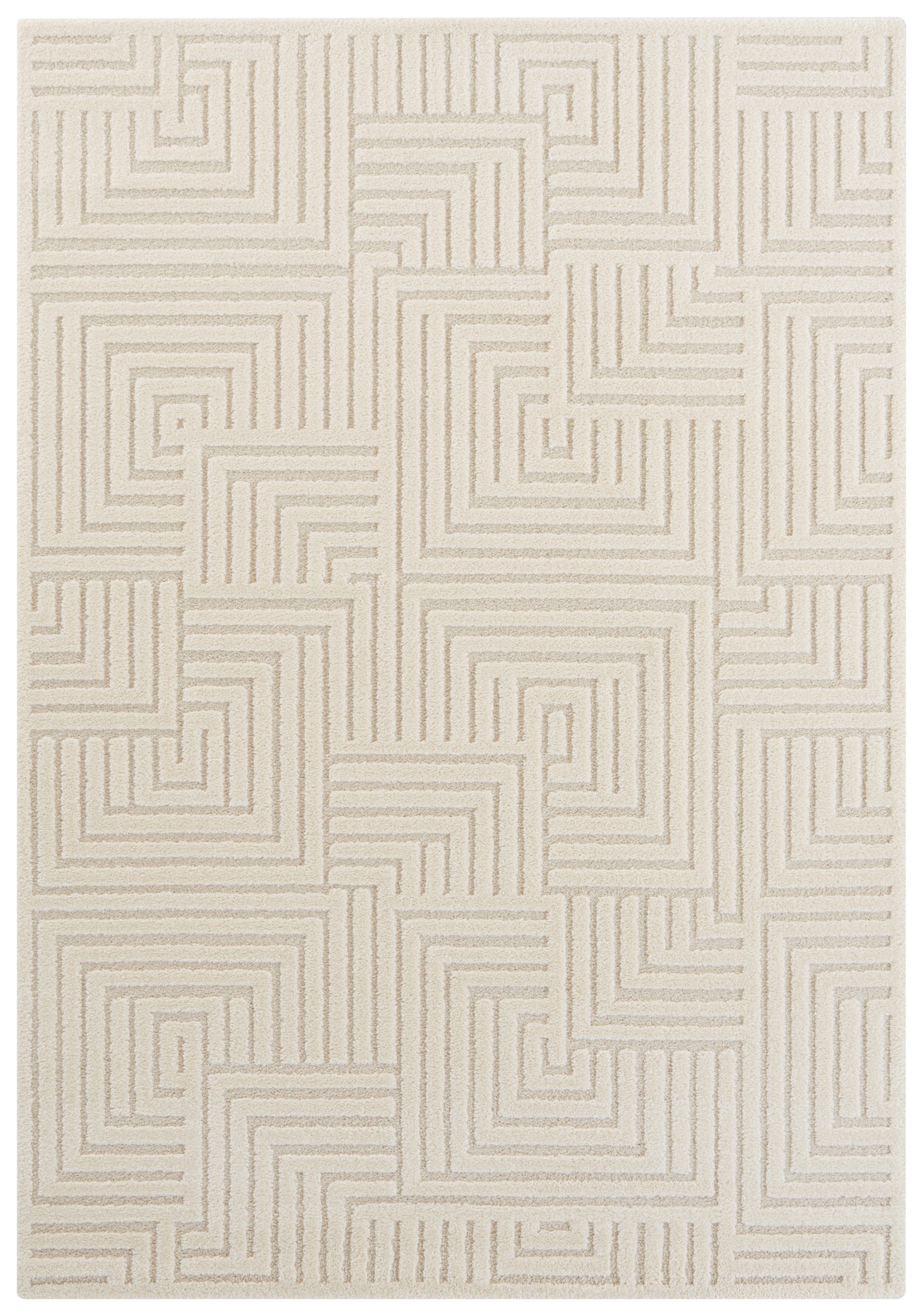 ELLE DECORATION Design-vloerkleed Manipu Zachte korte pool, reliëfeffect, modern, zacht, woonkamer