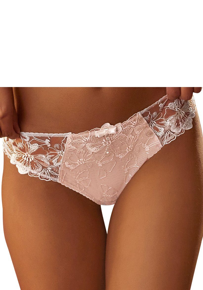 Jette Joop Tanga in uniek bloemdesign dames slips maat 48/50 wit