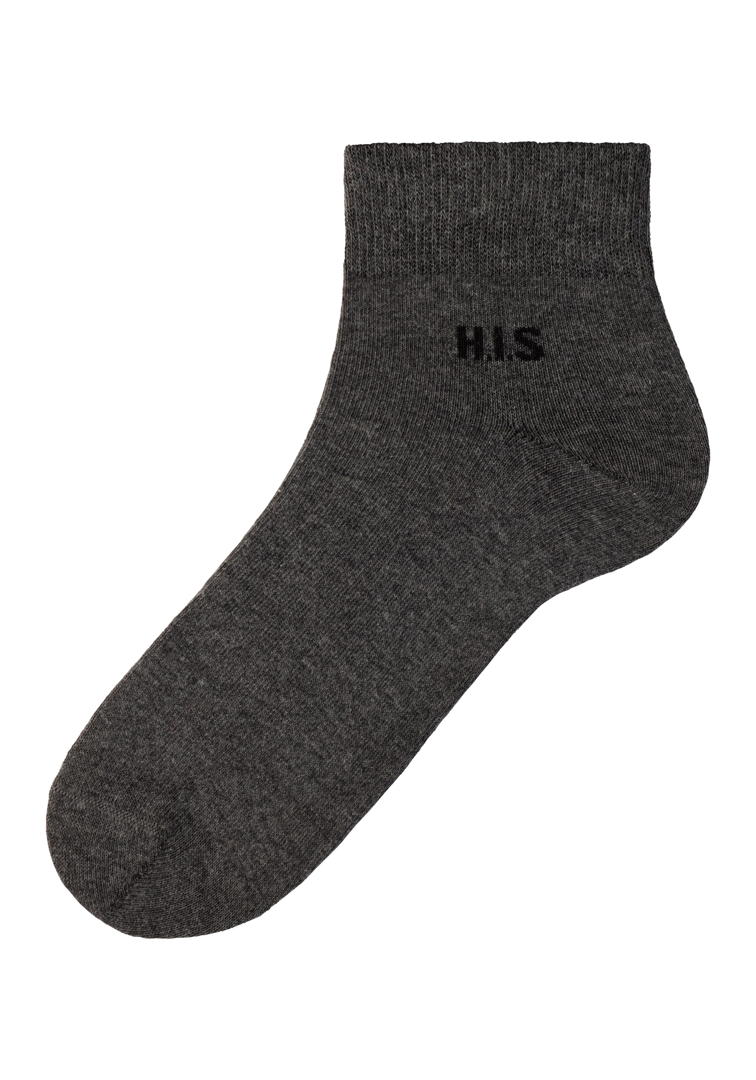 H.I.S Korte sokken met gekleurde binnenkant van de band (set, 10 paar)