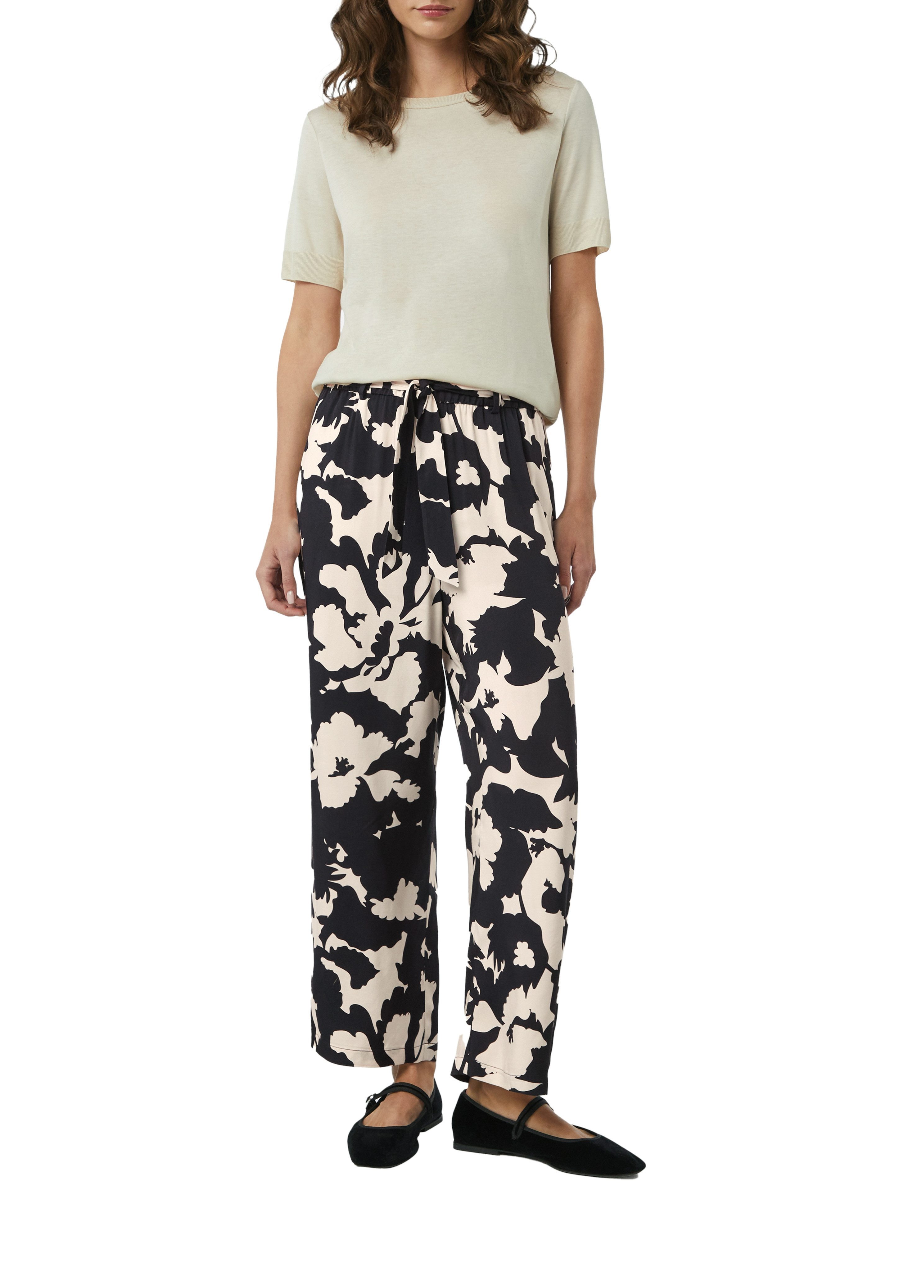 Comma Relaxbroek met print all-over