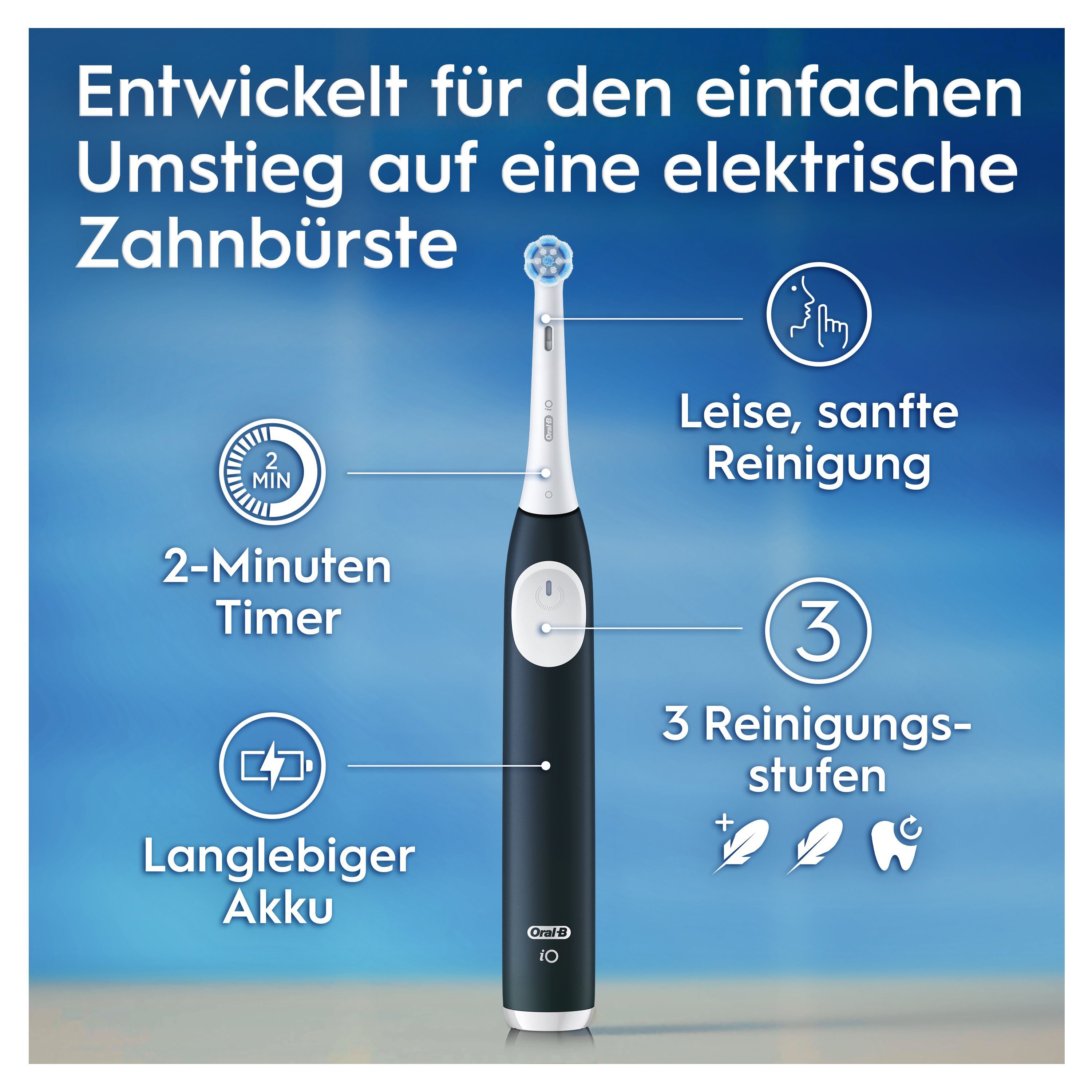 Oral B Elektrische tandenborstel IO Series 2 voor de zachte reiniging, reisetui