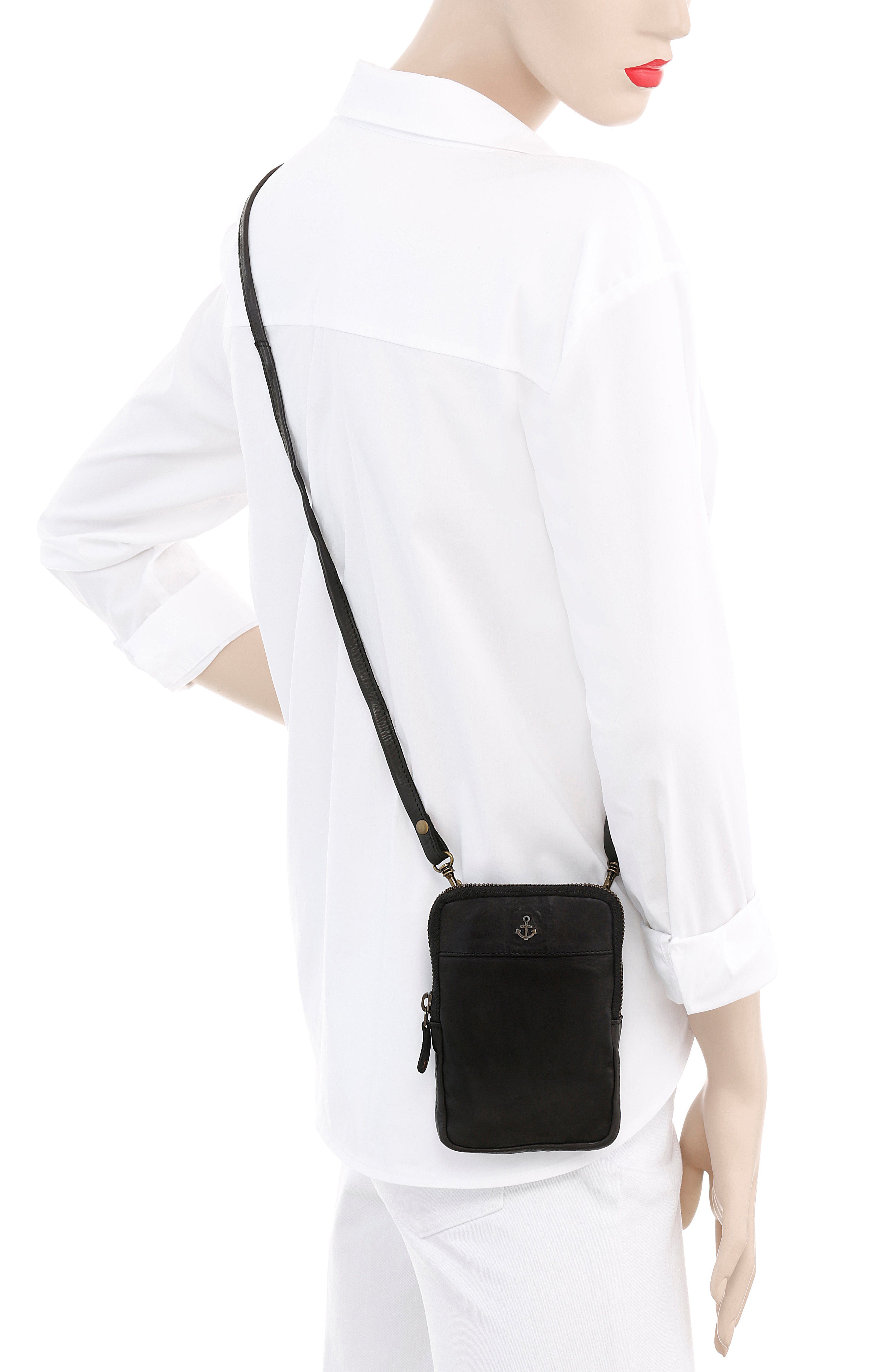 HARBOUR 2nd Mini-bag BENITA van stevig leer met kenmerkende merk-anker-label