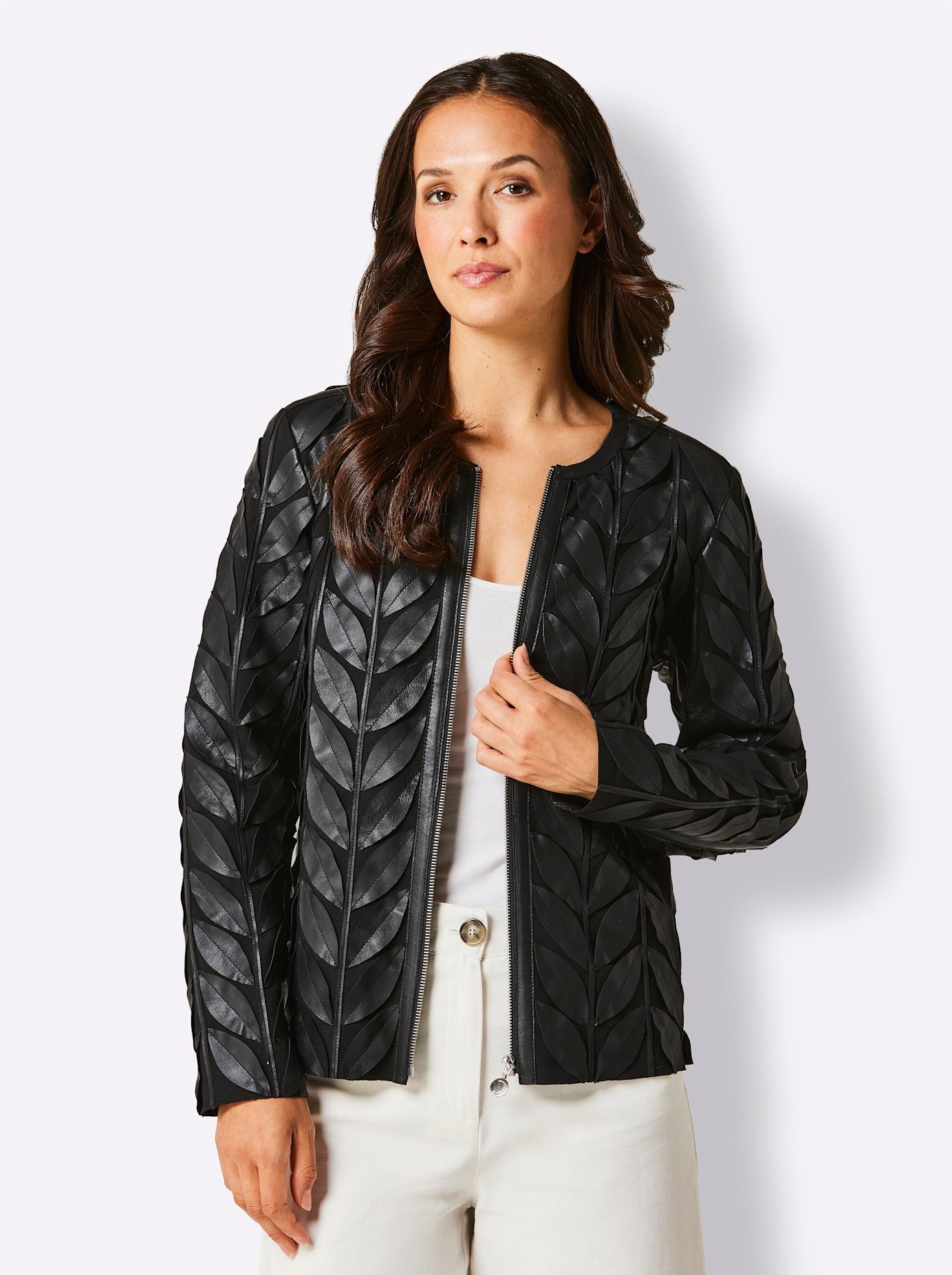 CREATION L PREMIUM Leren blazer Lamsnappa leren blazer