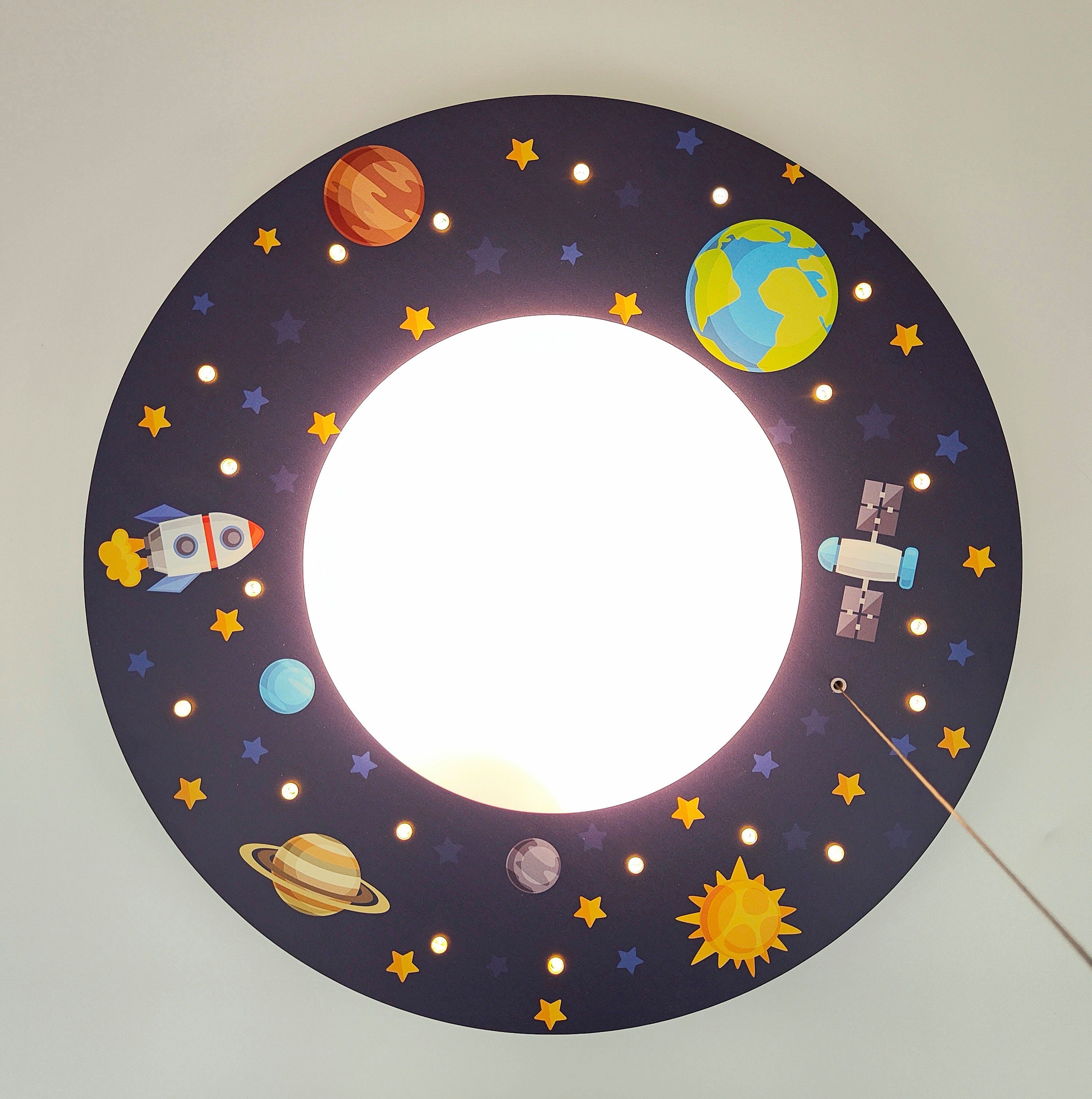 niermann Plafondlamp Heelal exclusieve artprint op het gehele oppervlak (1 stuk)
