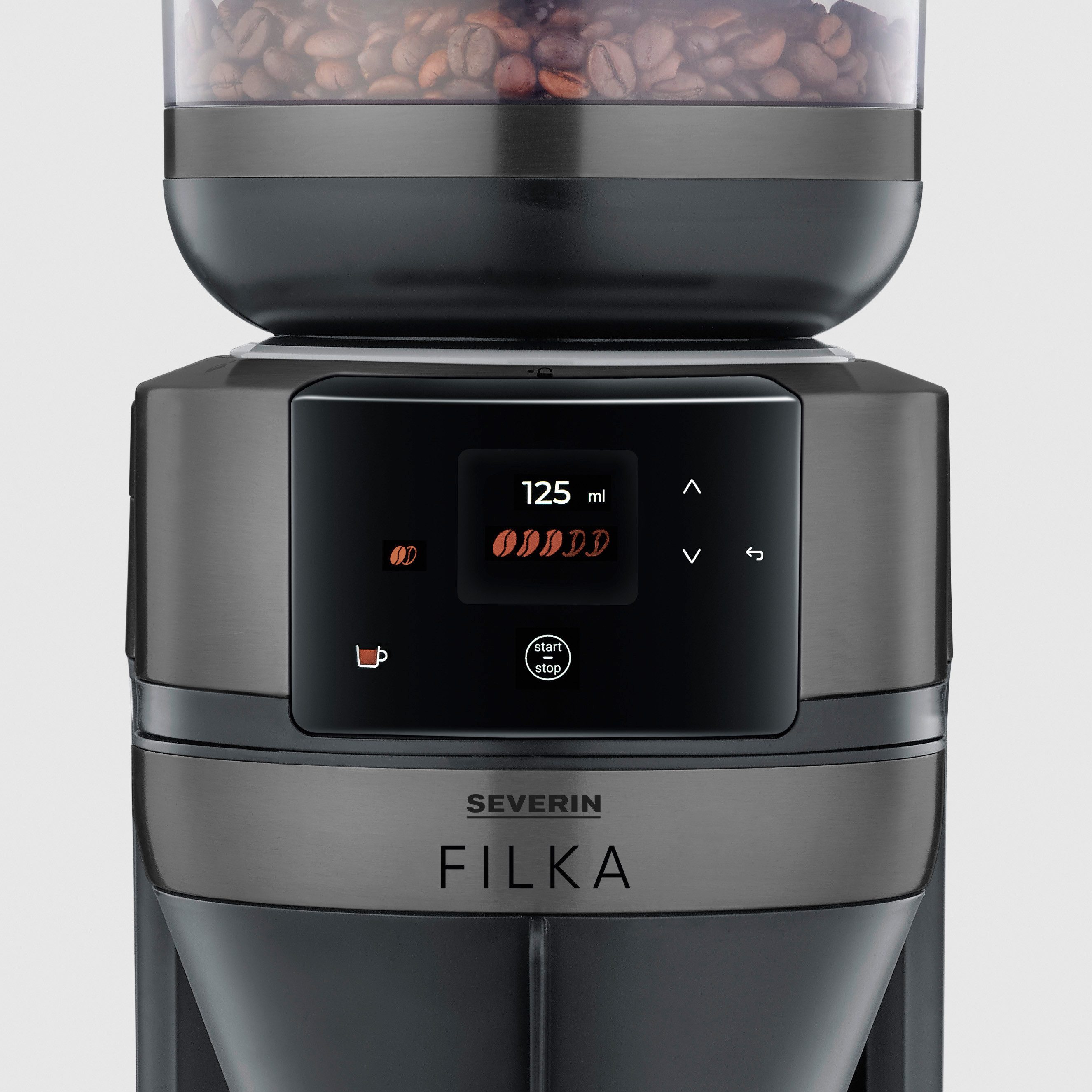 Severin Koffiezetapparaat met bonenmaler KA 4854 Filterkaffee-Vollautomat FILKA 2.0 Glas