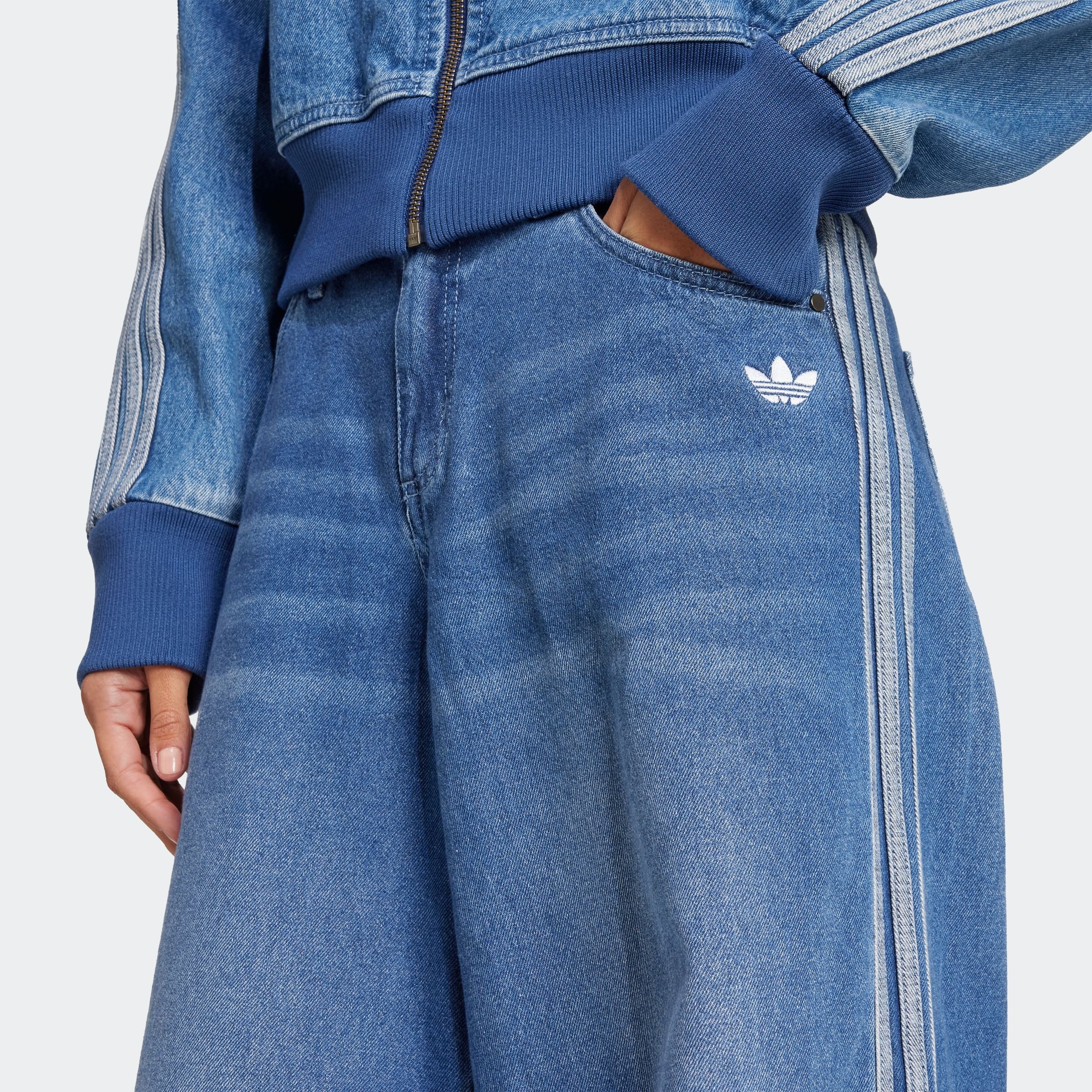 adidas Originals Sportbroek DENIM WIDE PANT (1-delig)
