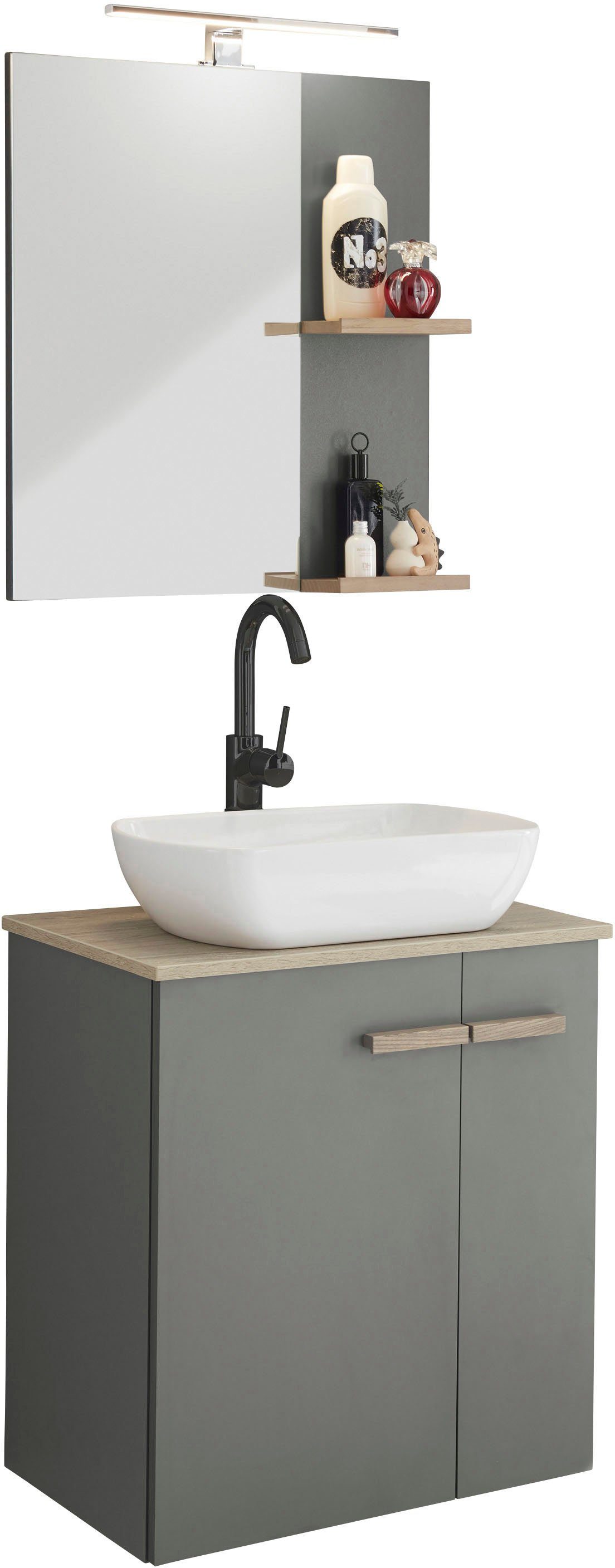 Places of Style Badkamerserie SOLiD, badkamermeubelset, badkamer in modern ontwerp, 2-delige badkamer (2-delig)