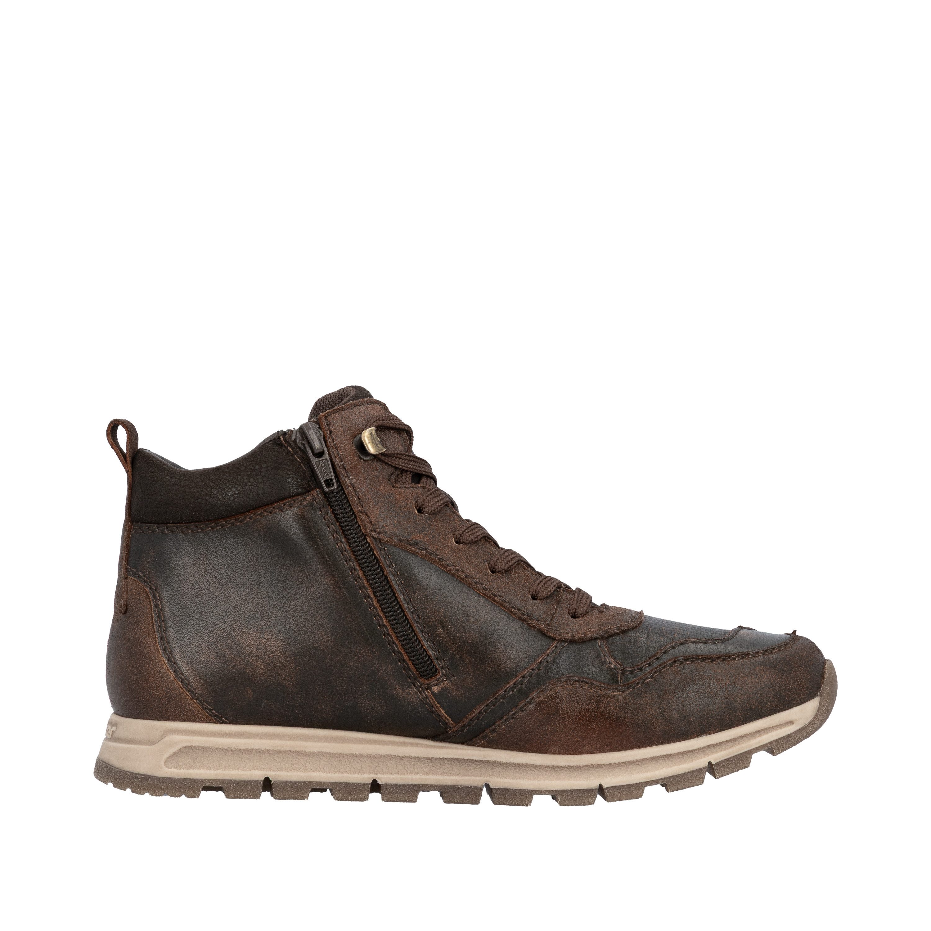 Rieker Sneakerboots Veterboots, high top sneaker, veterschoen met binnenritssluiting