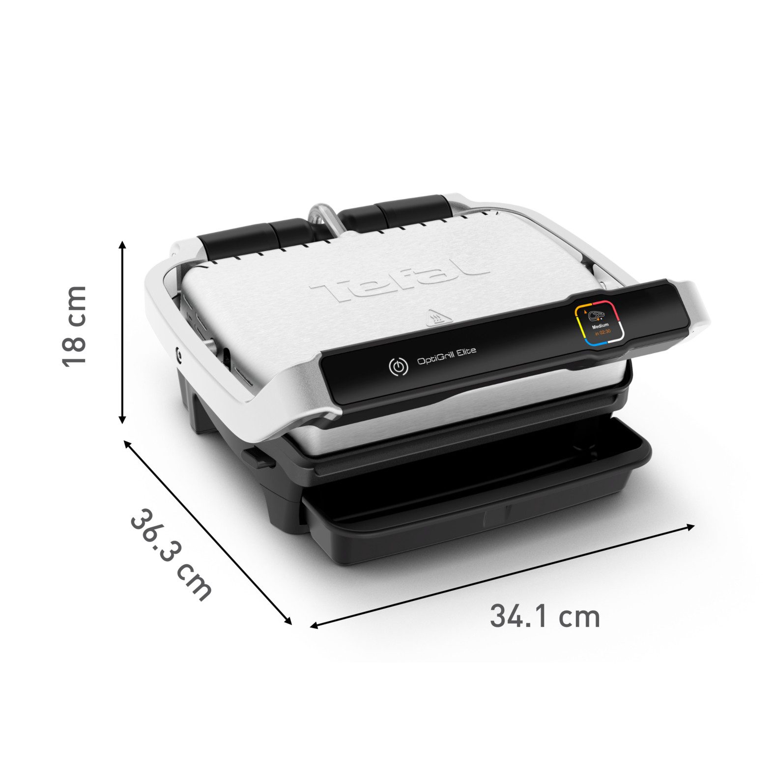 Tefal Contactgrill OptiGrill Elite XL, vaatwasserbestendige platen