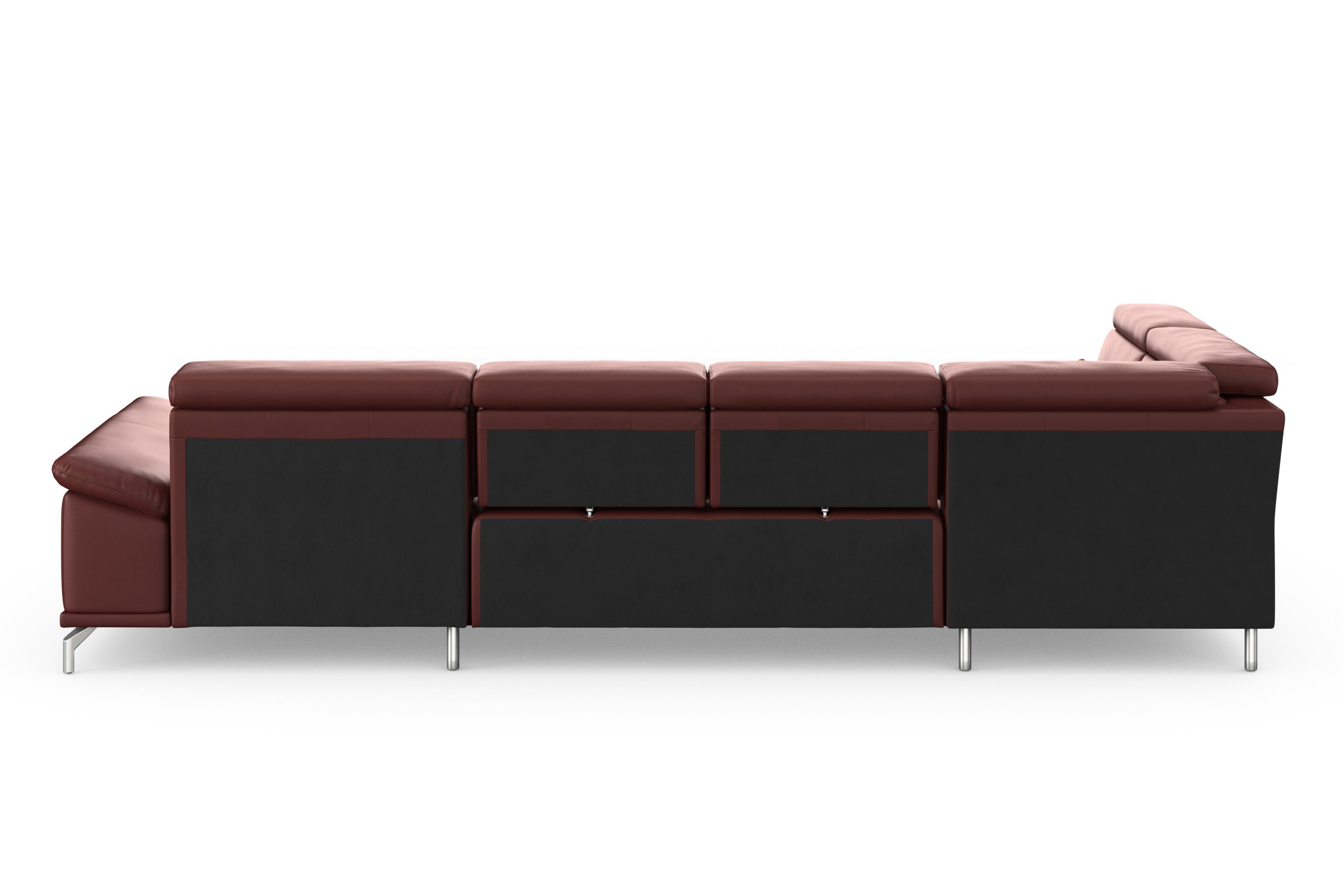 sit&more Zithoek Cabrio U-vorm, met zitdiepteverstelling, arm- en hoofdsteunverstelling
