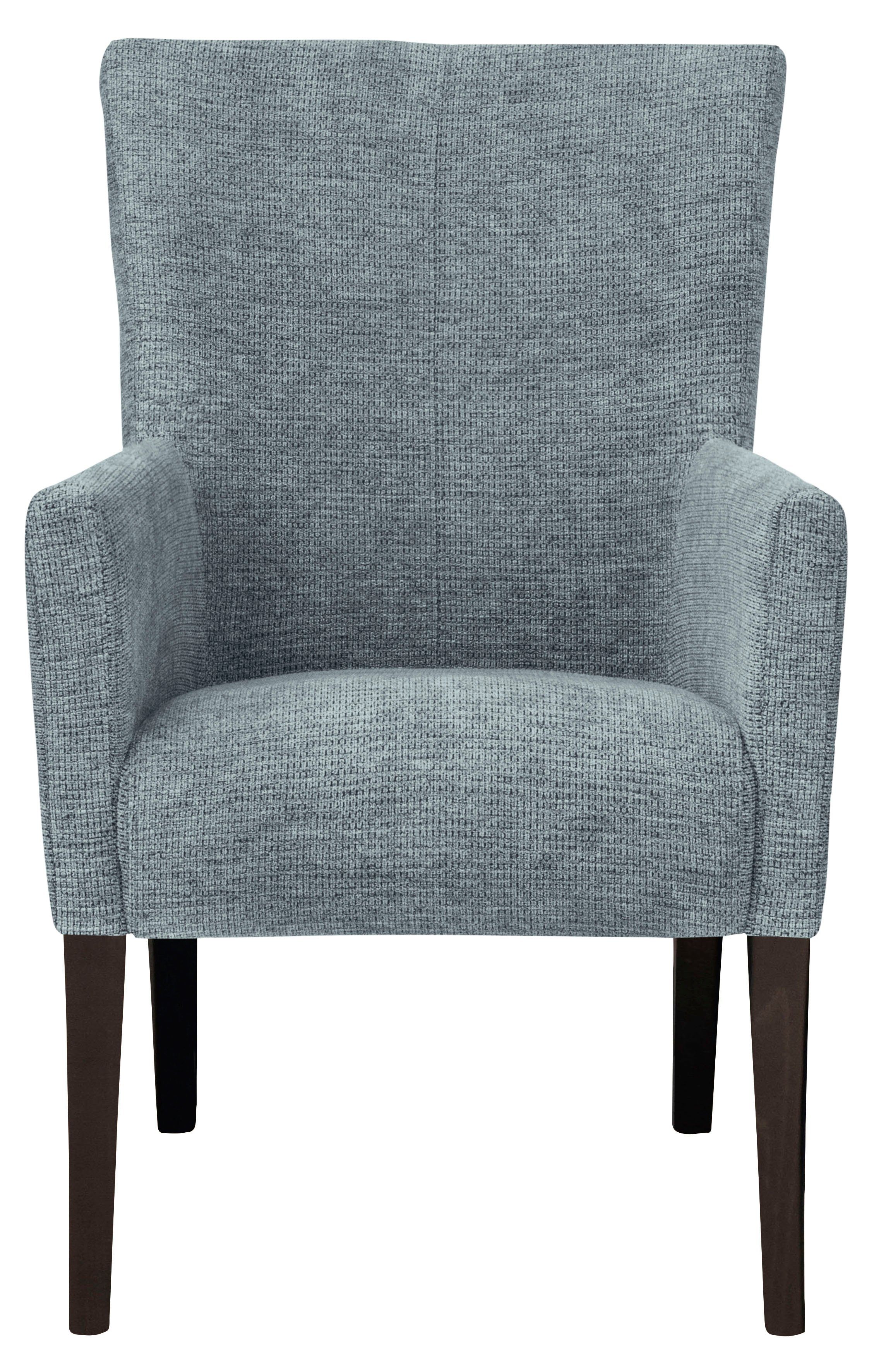 Home affaire Eetkamerstoel King Gestoffeerde stoel, fauteuil, massief houten frame