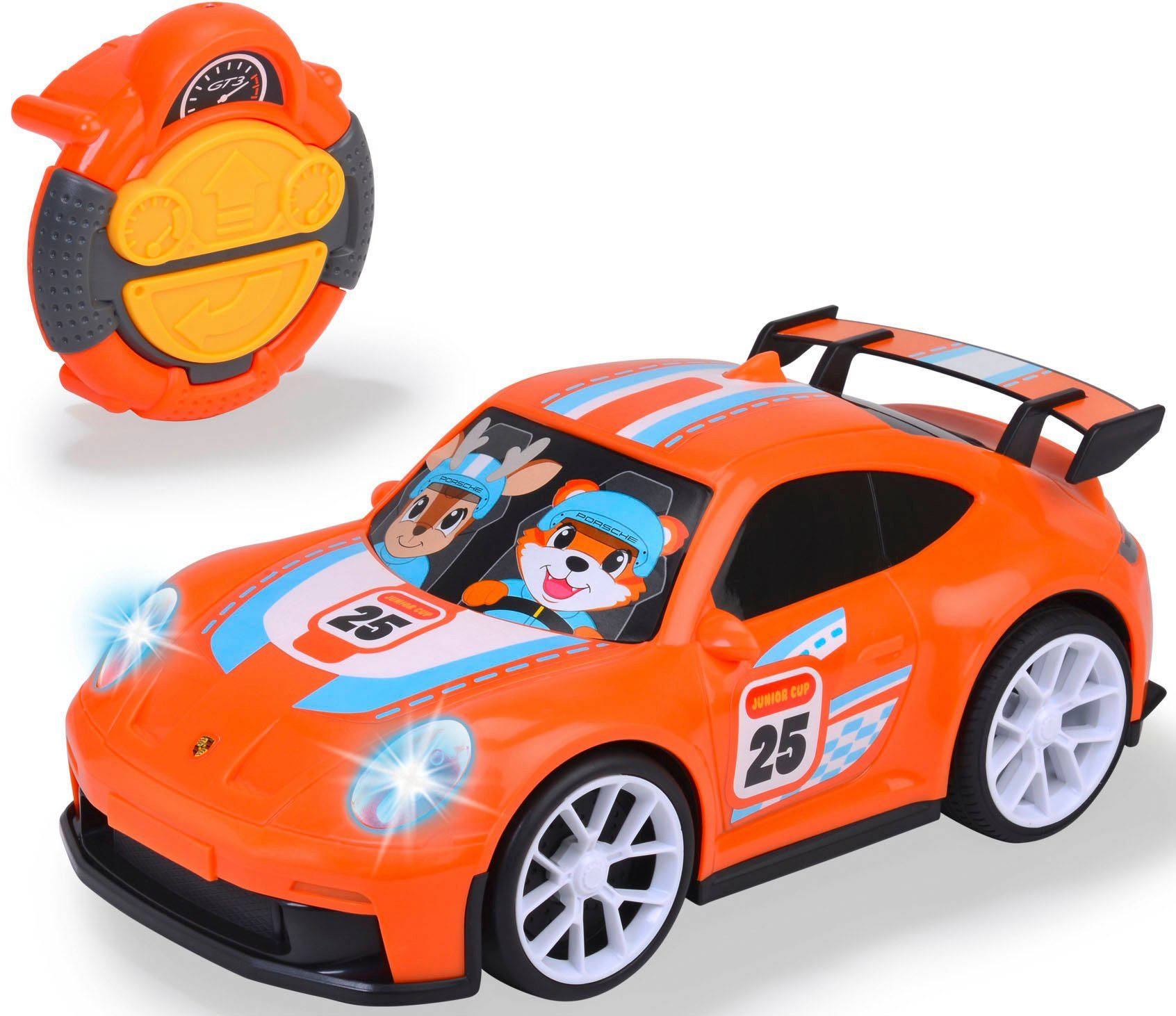 Dickie Toys Radiografisch bestuurbare auto Porsche 911 GT3 met lichtfunctie