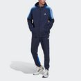 adidas sportswear trainingspak fleece colorblock blauw