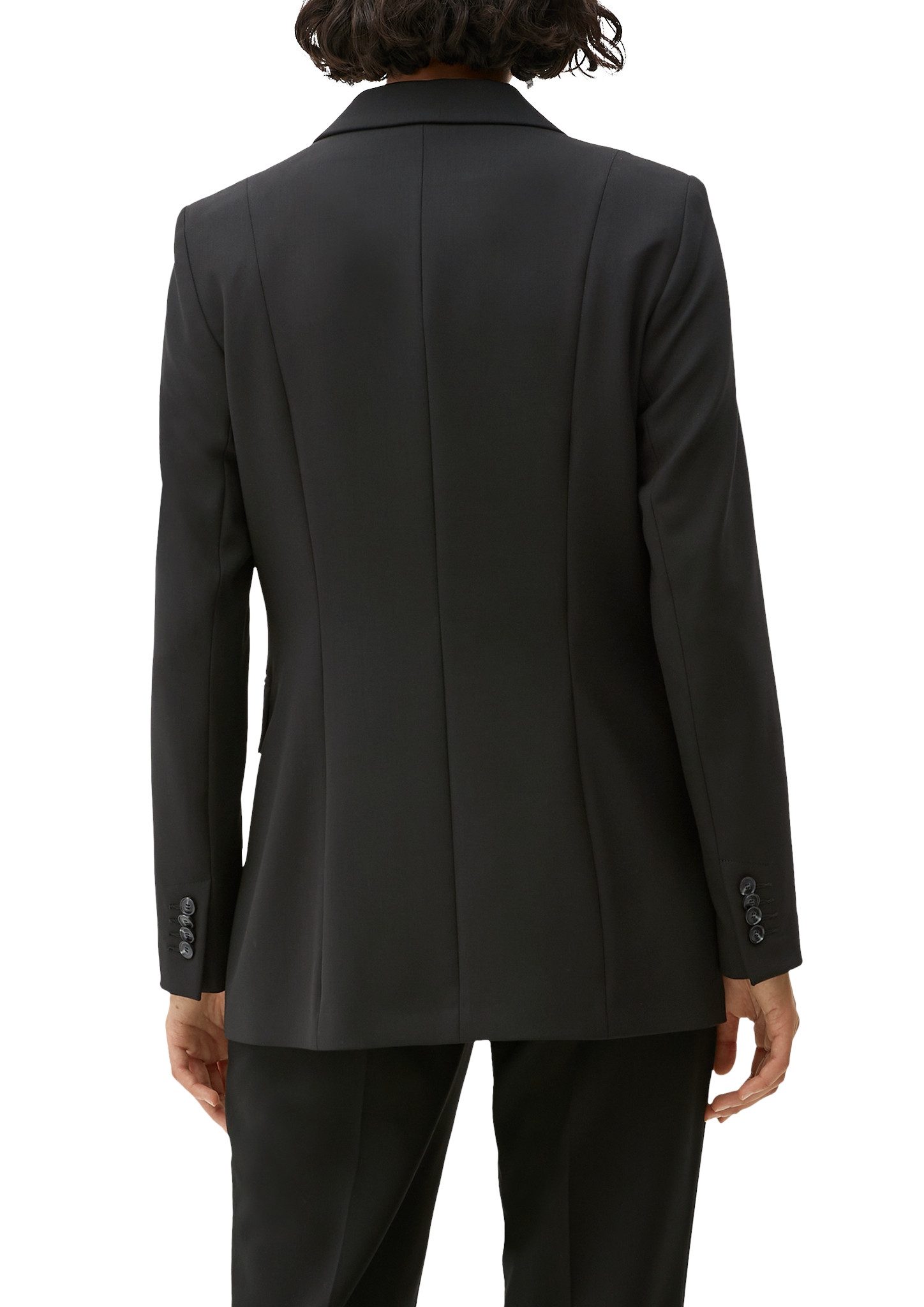 s.Oliver BLACK LABEL Lange blazer met 4-knoopsmanchetten aan de mouwen