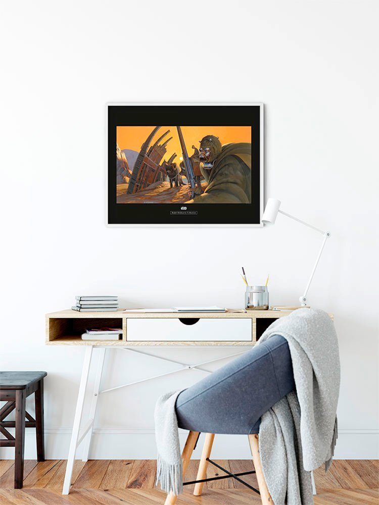Komar Wanddecoratie Star Wars Classic RMQ Tusken Wanddecoratie voor de kinderkamer - zonder lijst (1 stuk)