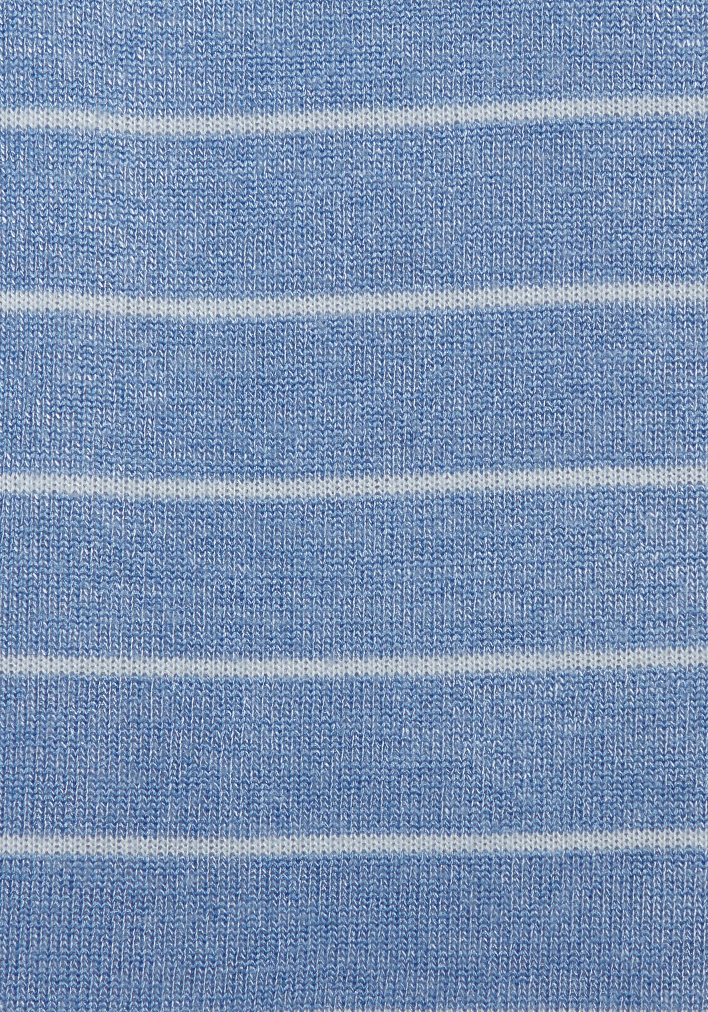 Lascana Shirt met ronde hals Met brede mouwomslag van zacht viscose-fijntricot
