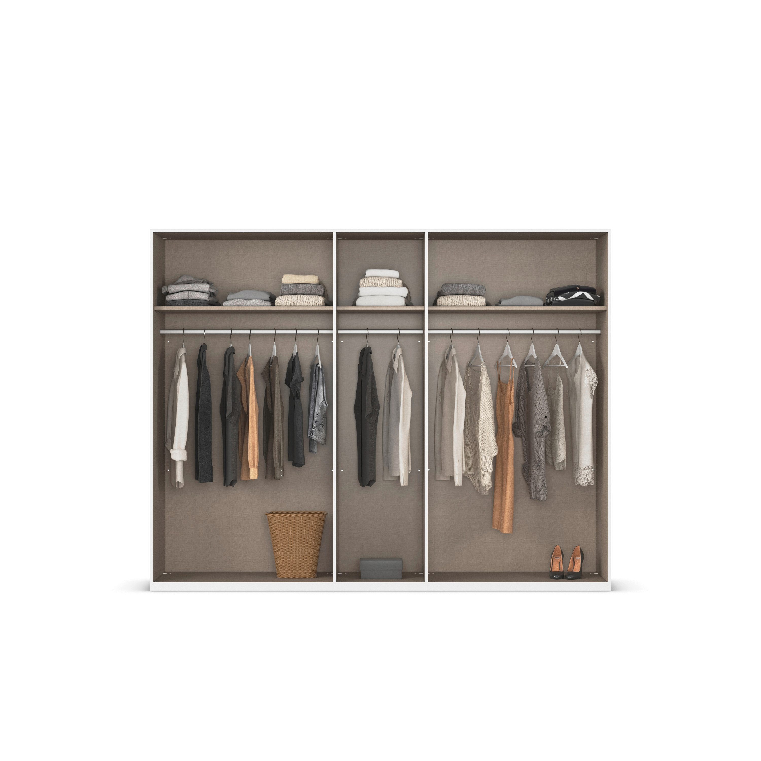 rauch Draaideurkast Kledingkast Kast Garderobe Slaapkamerkast EVELYN in elegante stijl, veel opbergruimte 3 breedtes en 2 hoogtes made in germany