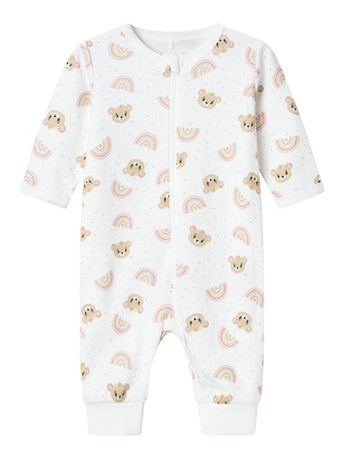 Name It Pyjama NBFNIGHTSUIT ZIP ORCHID PINK TEDDY NOOS