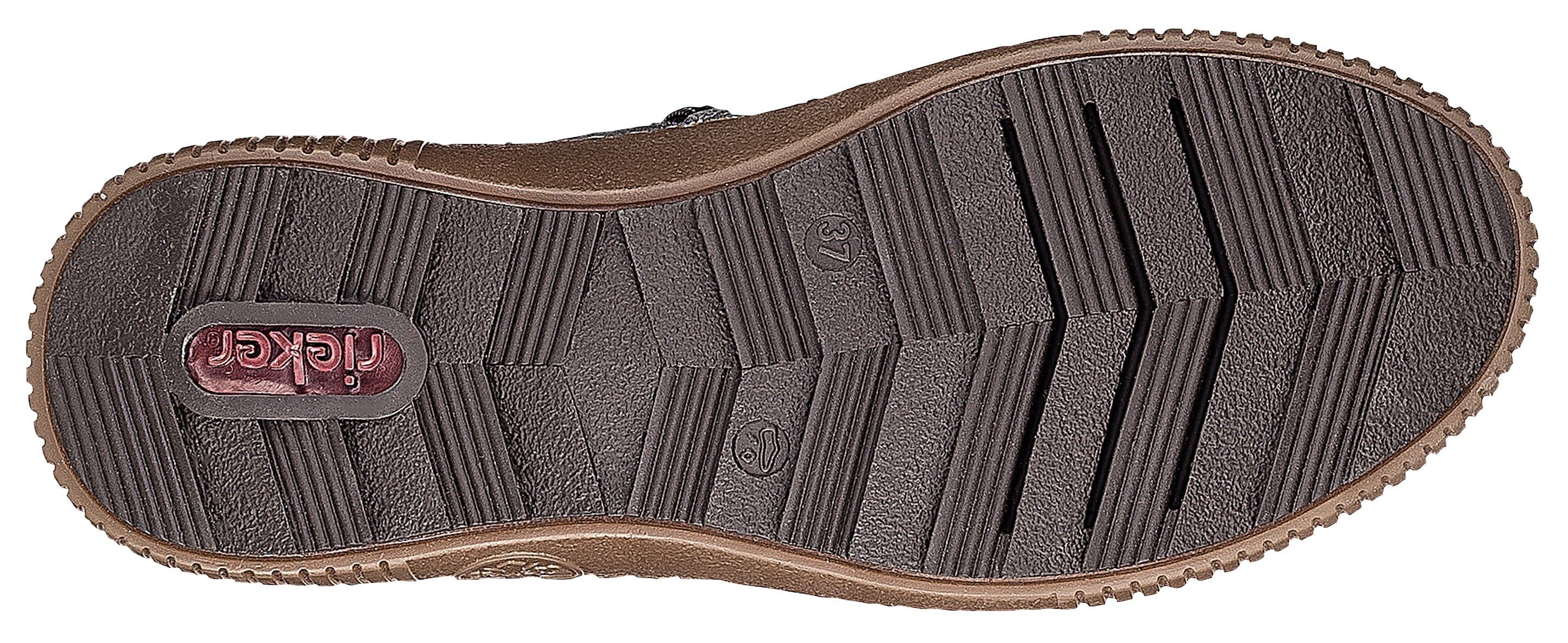 Rieker Winterlaarzen winterenkellaars, veterschoenen, outdoorlaarzen met warmvoering