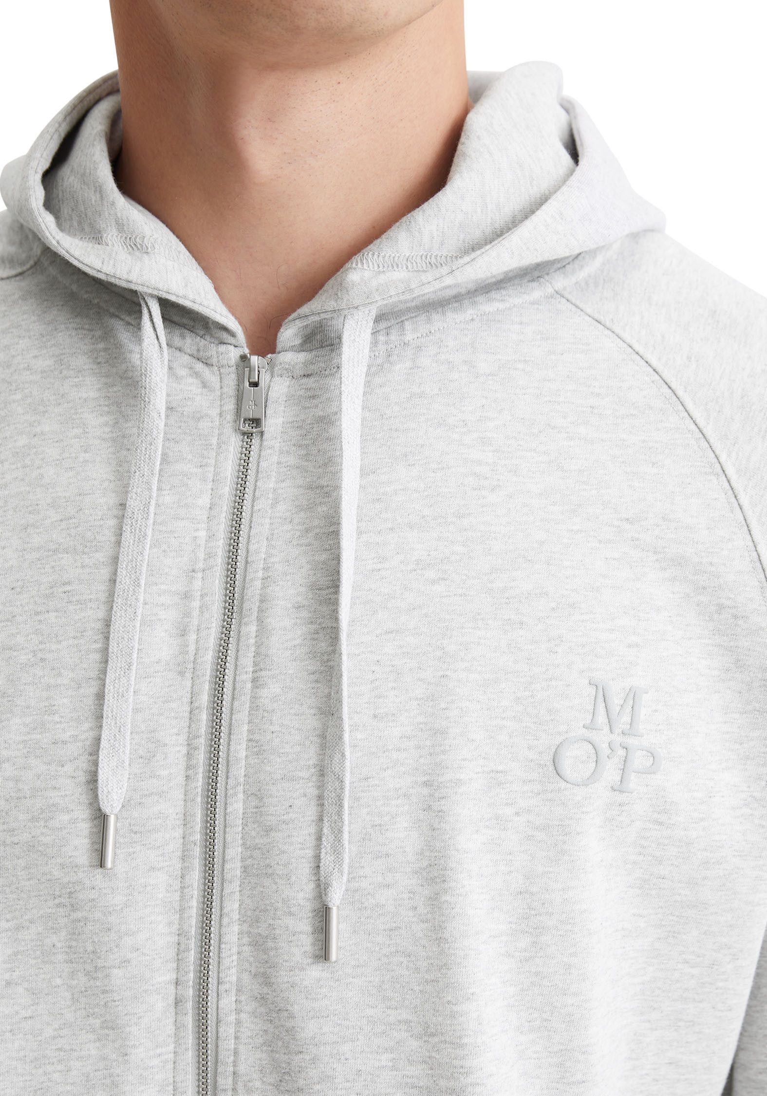 Marc O'Polo Sweatvest Heavy-jersey met stijlvolle logoprint