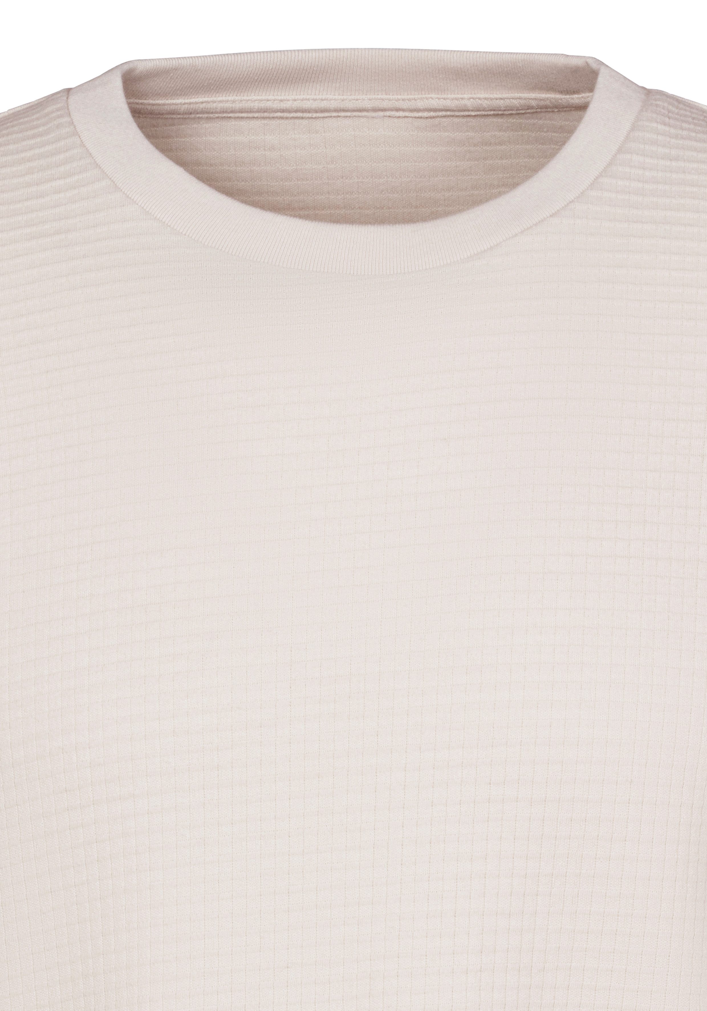 John Devin T-shirt Met structuur Rondhalsshirt met structuur van katoenmix
