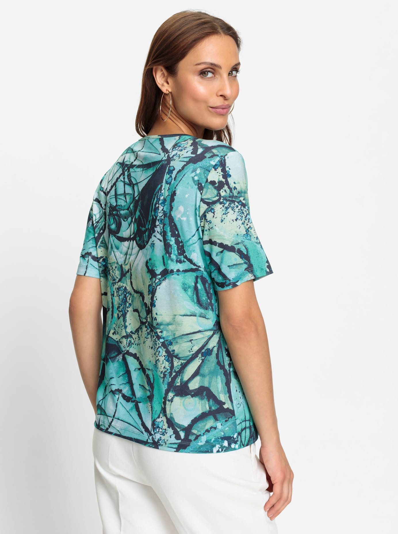 Lady Shirt met print Shirt met korte mouwen (1-delig)