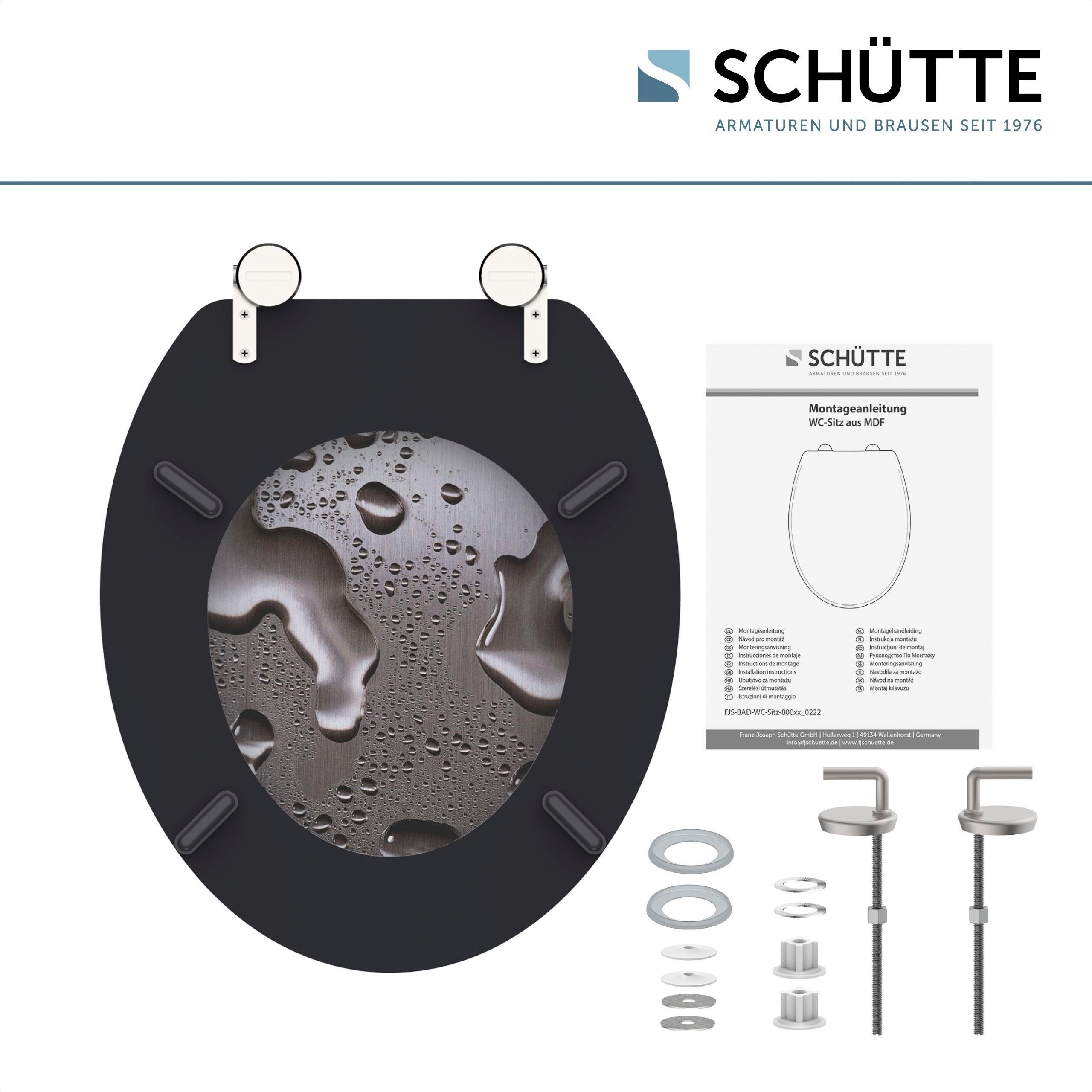 Schütte Toiletzitting Grey steel