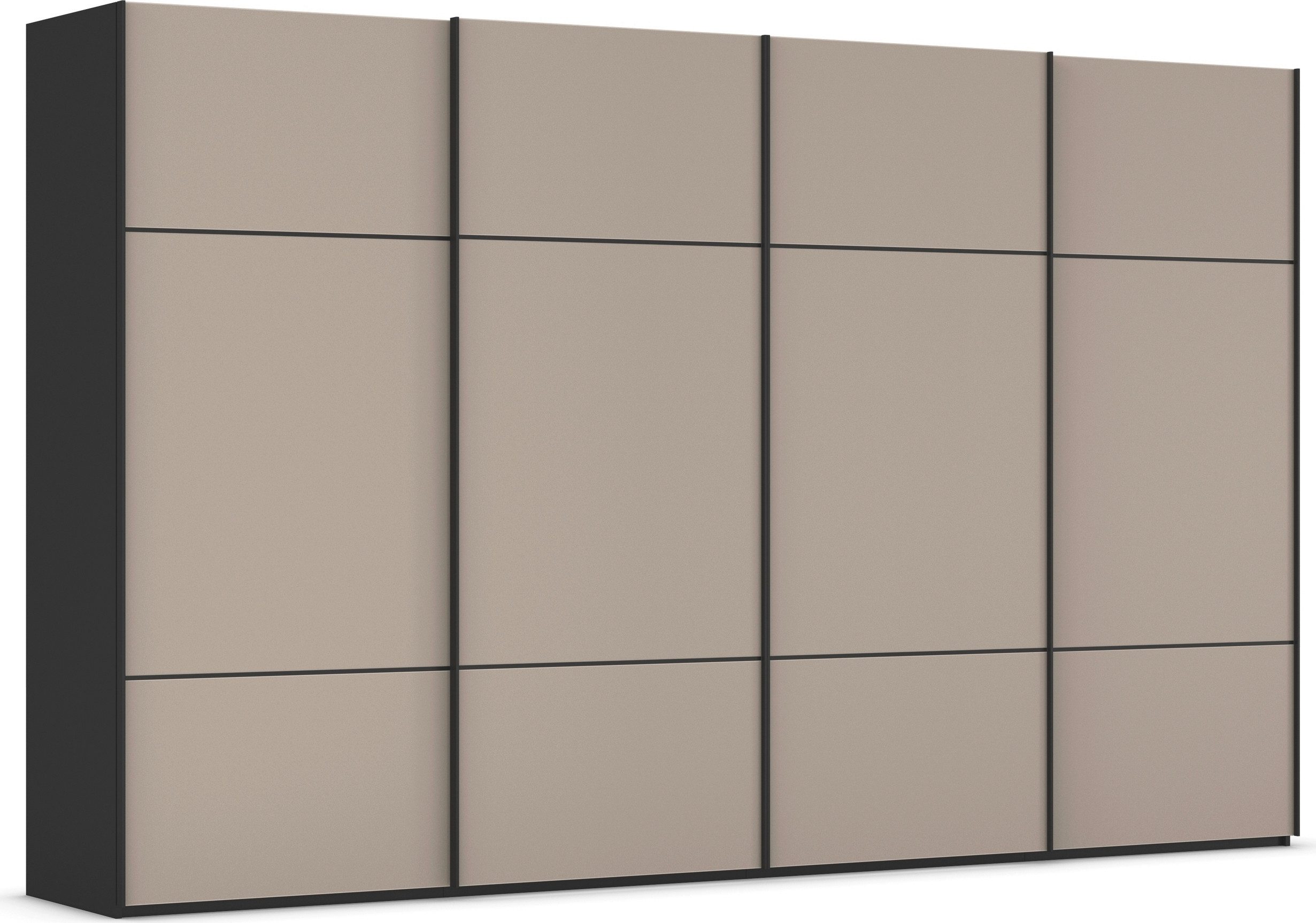 rauch Schuifdeurkast Kledingkast kast garderobe slaapkamerkast SCALE-TRIO edel drievoudig front met 2 sierlijsten glasfront made in germany
