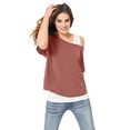 linea tesini by heine 2-in-1-shirt shirt (2-delig) rood
