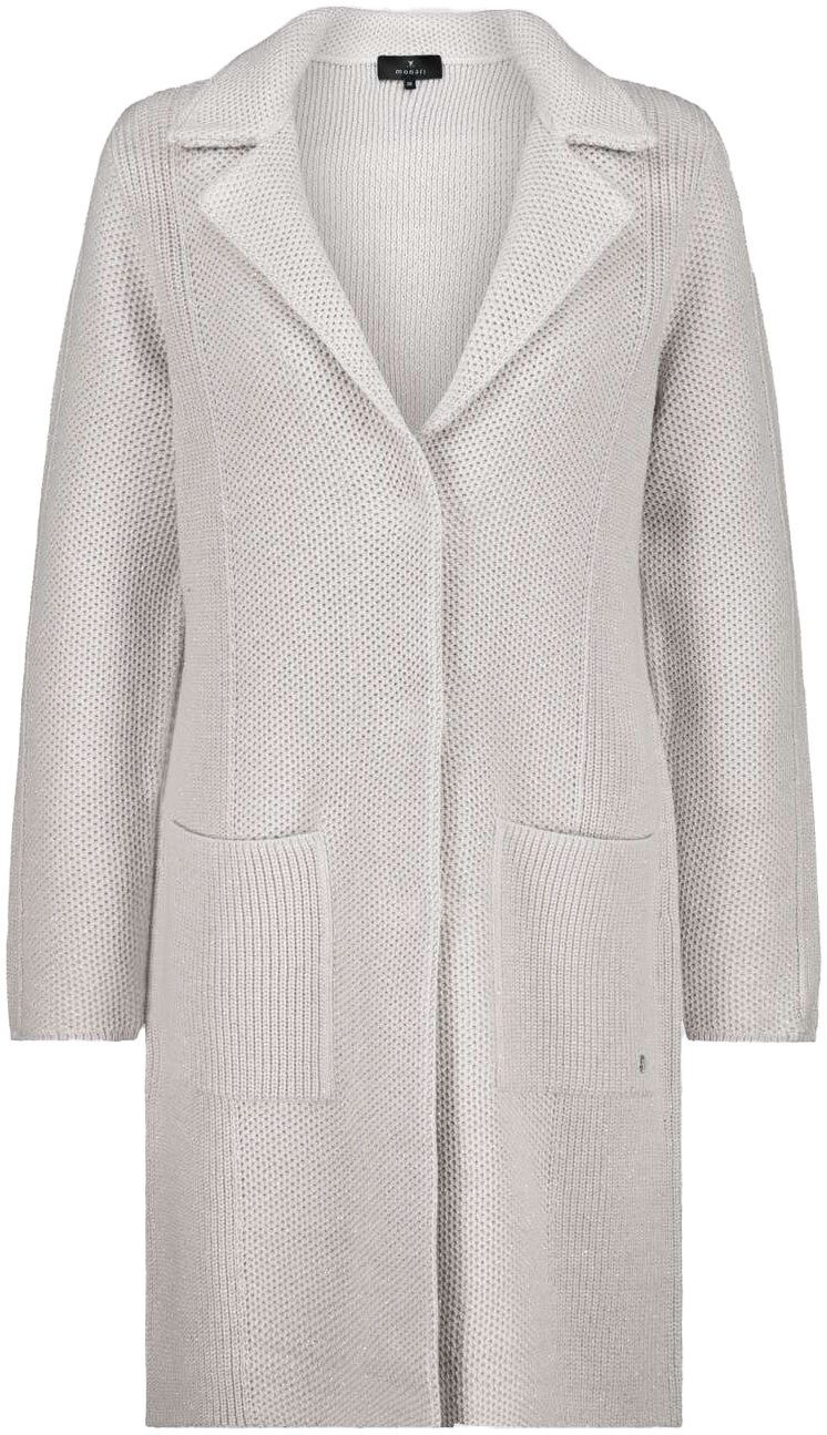 Monari Gebreide jas Jacket Basic gebreide mantel