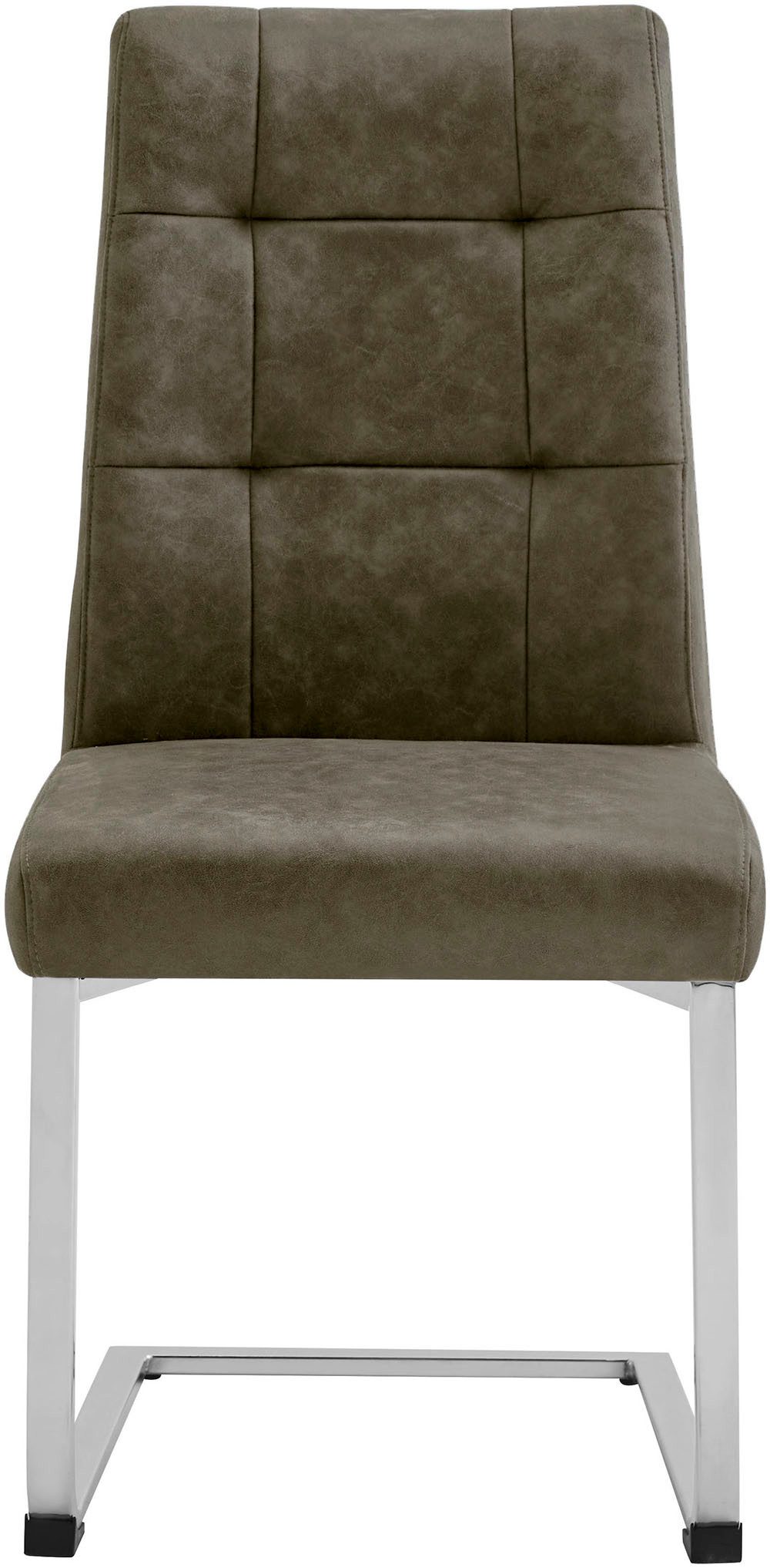byLIVING Eetkamerstoel Marlen XXL belastbaar tot 150 kg, vintage bekleding, sledestoel (set, 2 stuks)