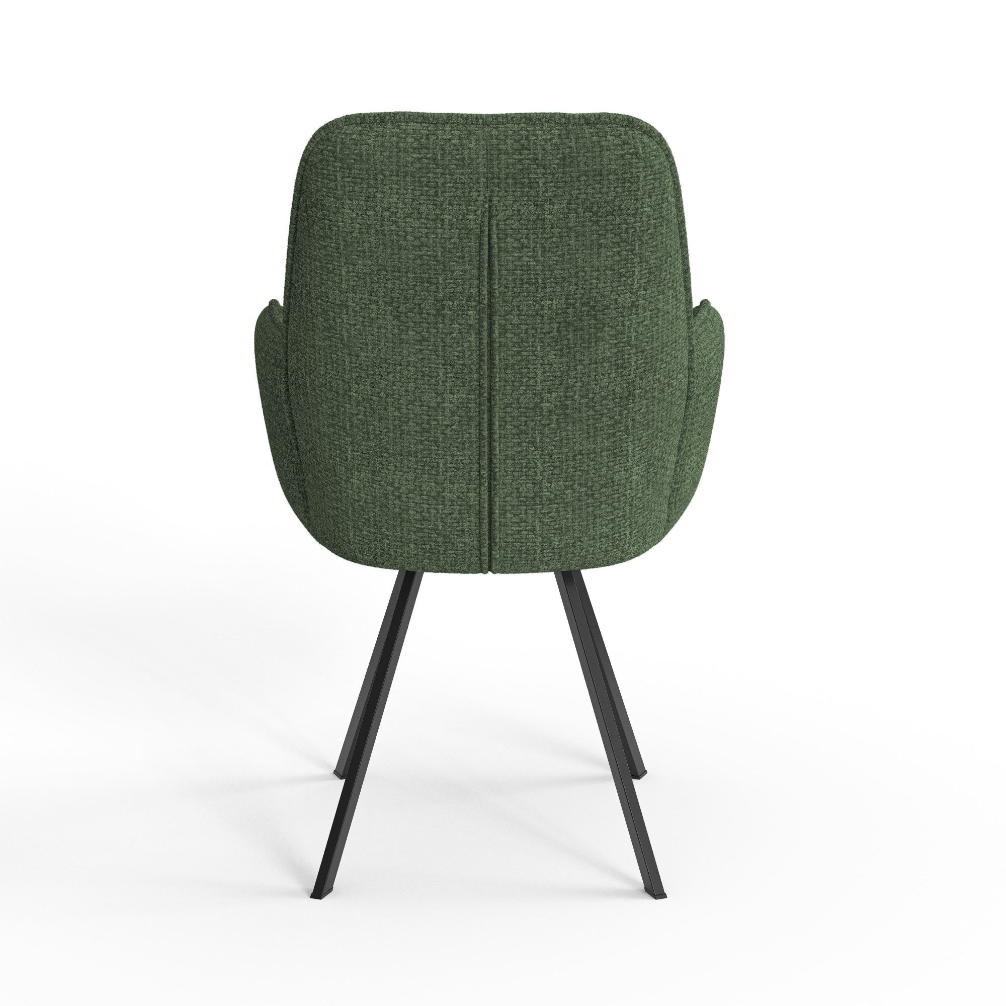 Home affaire Stoel met armleuningen Mily eetkamerstoel, gestoffeerde fauteuil, woonstoel, eetstoel met armleuningen (set, 2 stuks)